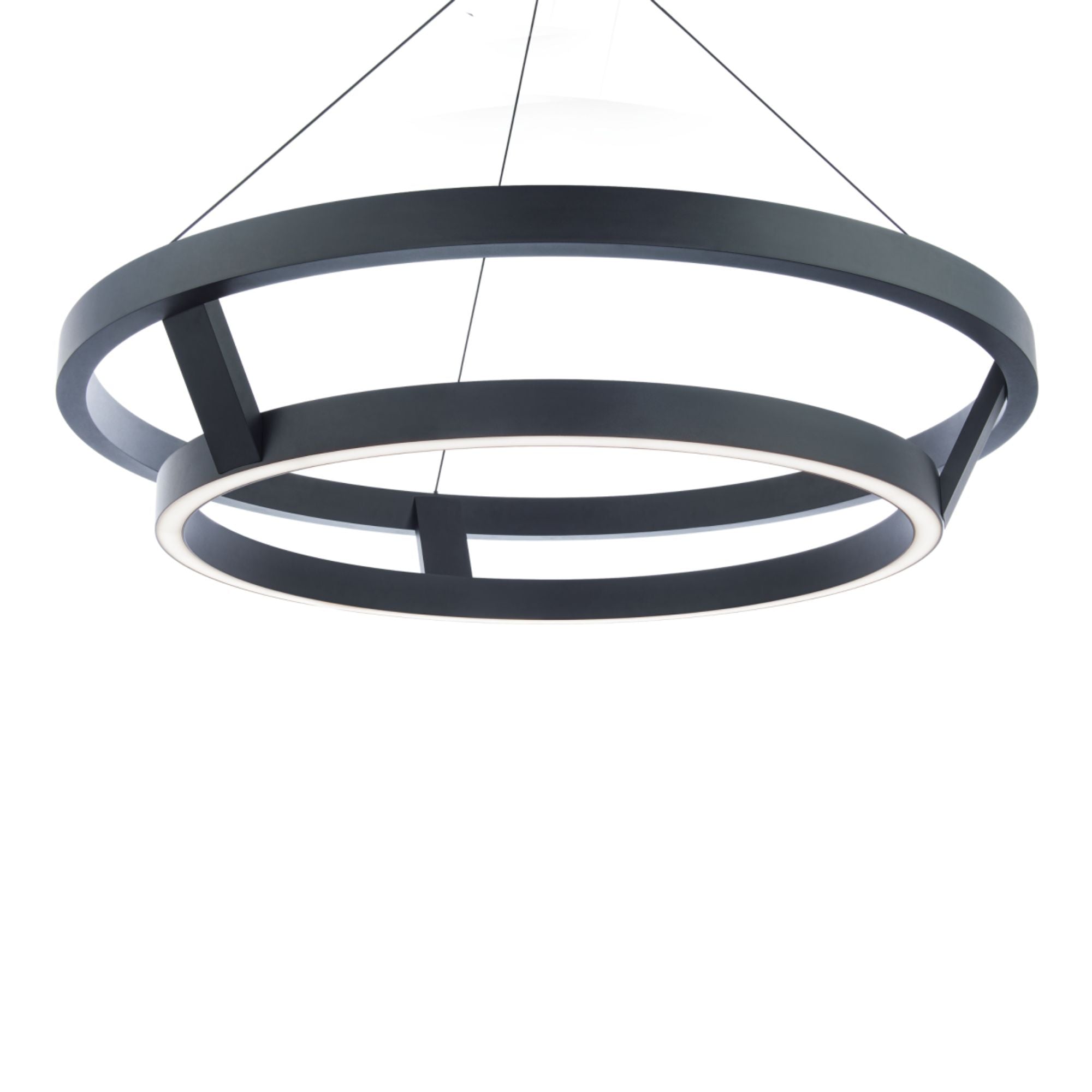 Imperial 42" LED Chandelier, Black Finish