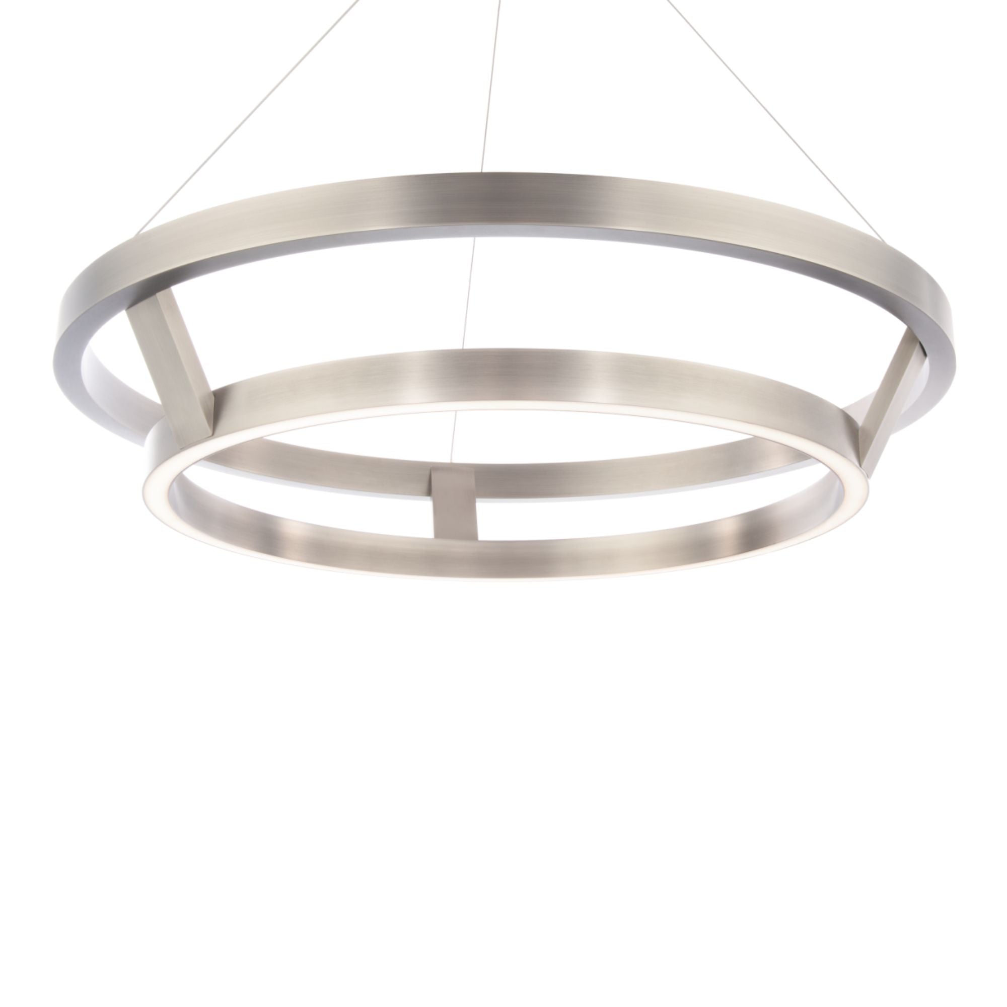 Imperial 42" LED Chandelier, Brushed Nickel Finish