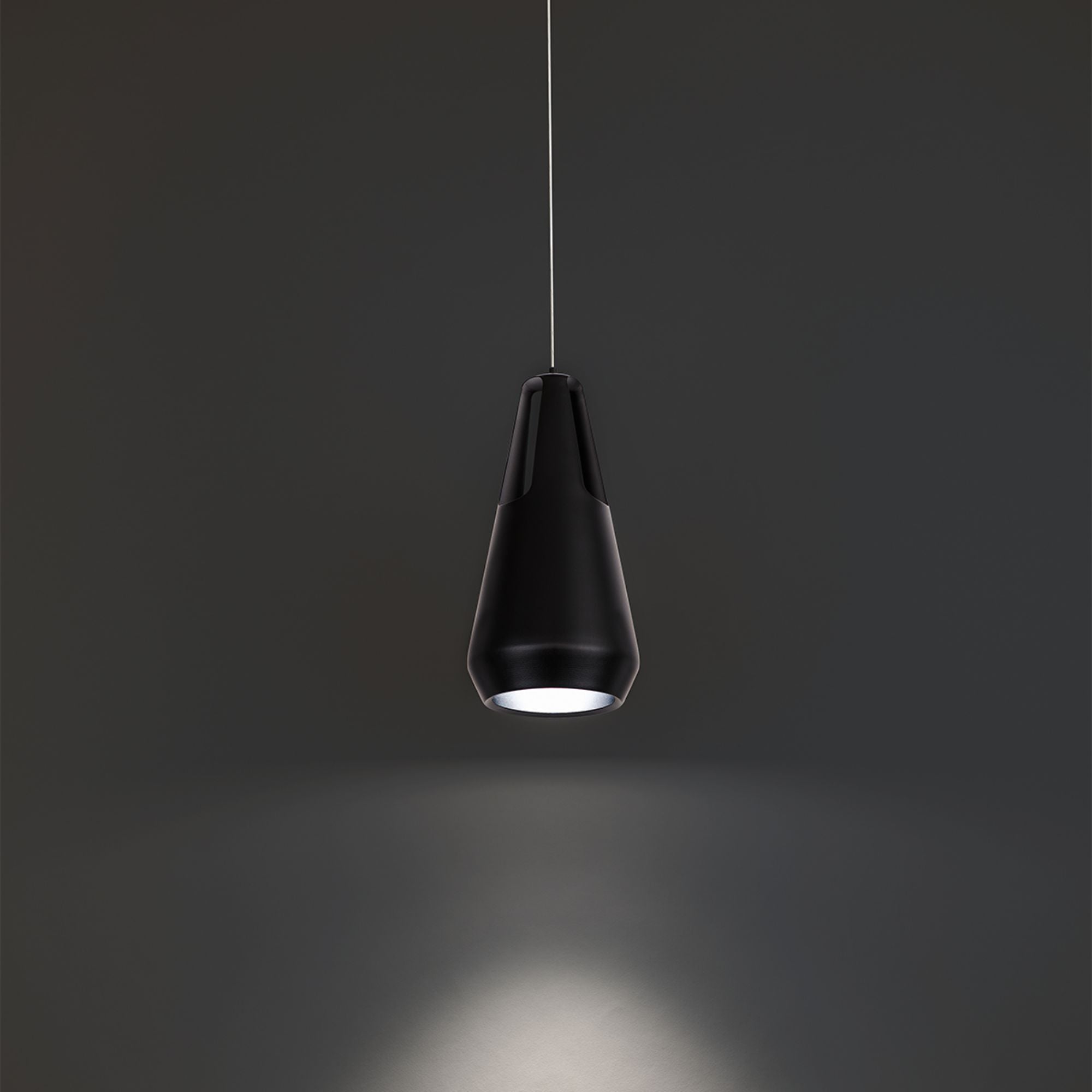 Ingot 10" LED Mini Pendant, Black Finish - Bees Lighting