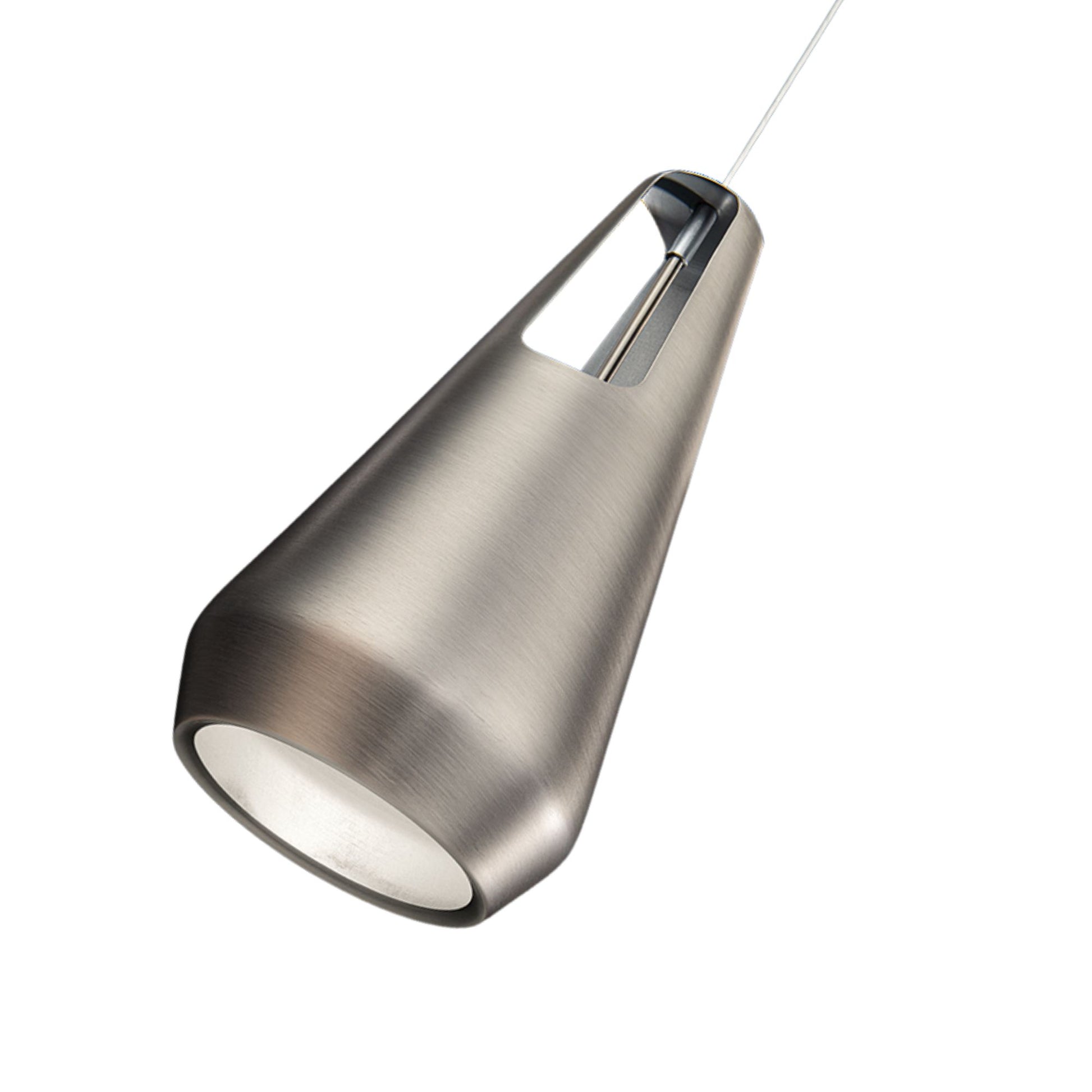 Ingot 10" LED Mini Pendant, Brushed Nickel Finish - Bees Lighting