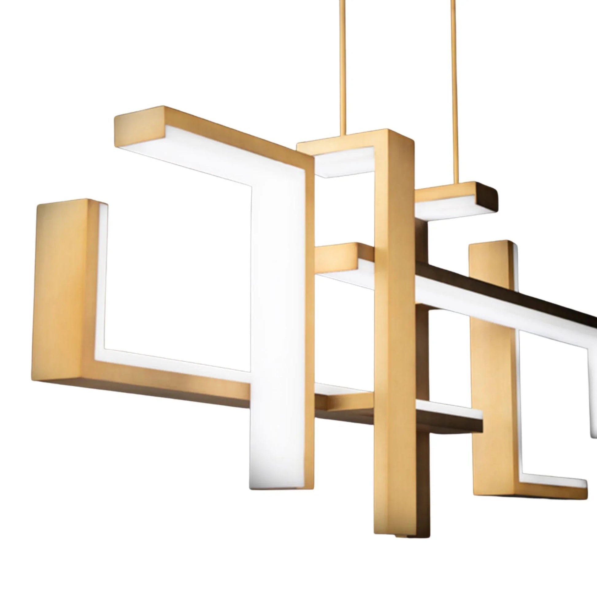 Modern Forms - Jackal 56" LED Linear Pendant, Aged Brass Finish | Bees Lighting