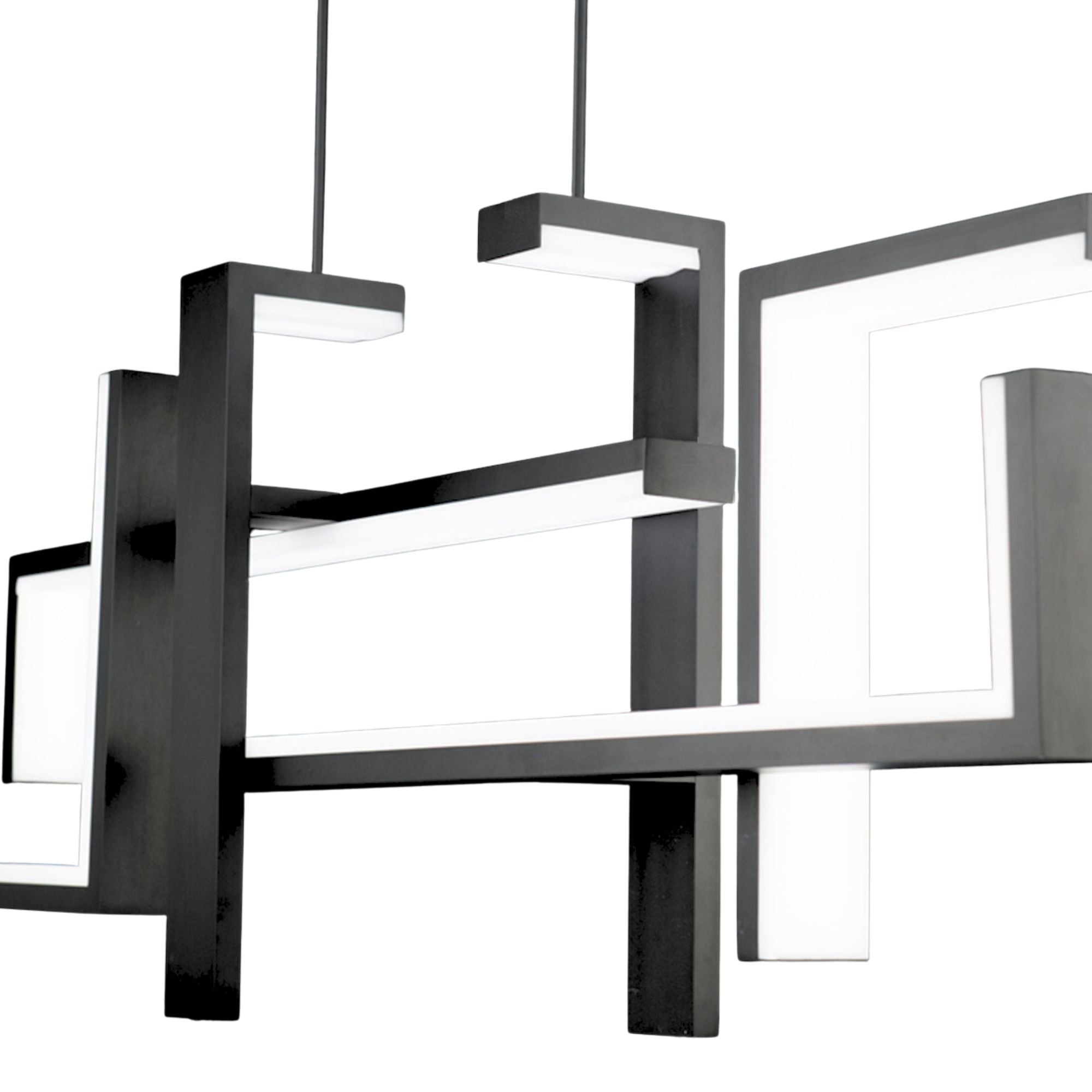 Jackal 56" LED Linear Pendant, Black Finish