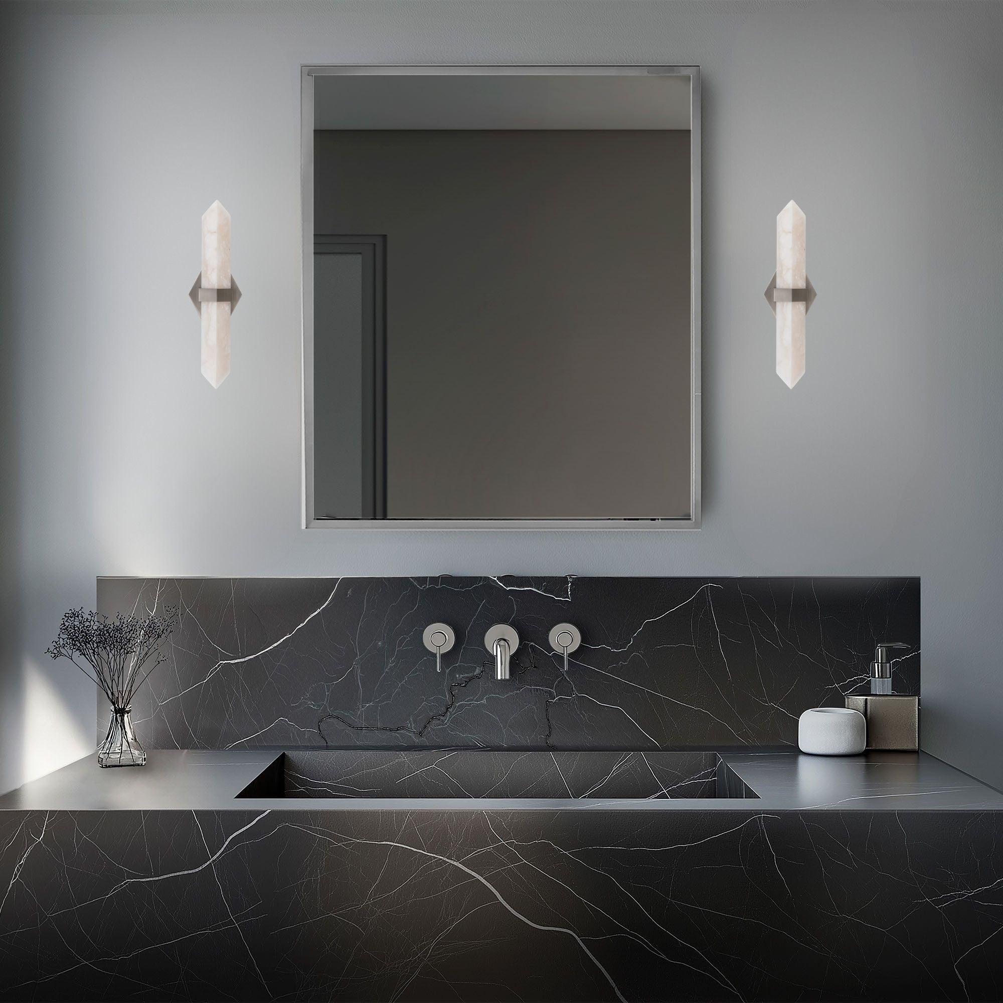 Javelin 18" LED Bath Vanity, Brushed Nickel Finish