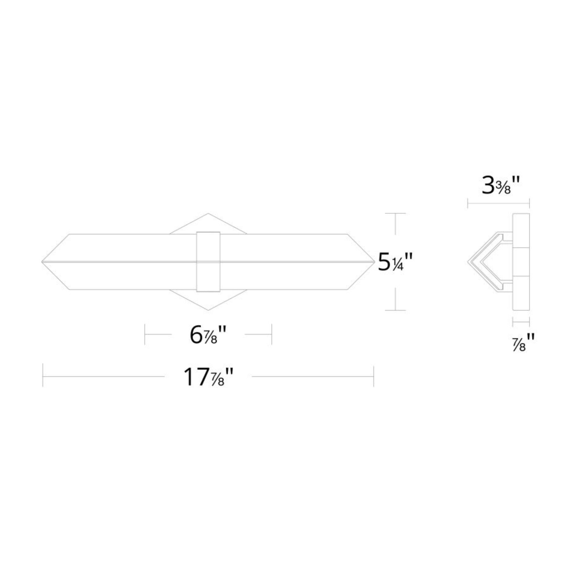Javelin 18" LED Bath Vanity, Brushed Nickel Finish