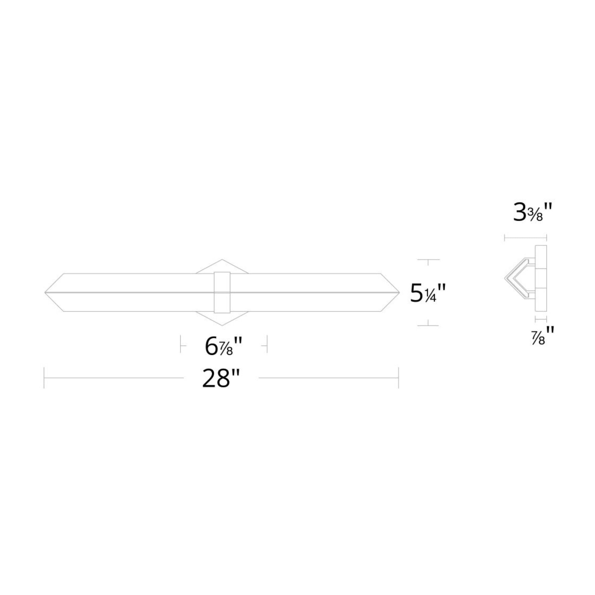 Javelin 28" LED Bath Vanity, Aged Brass Finish