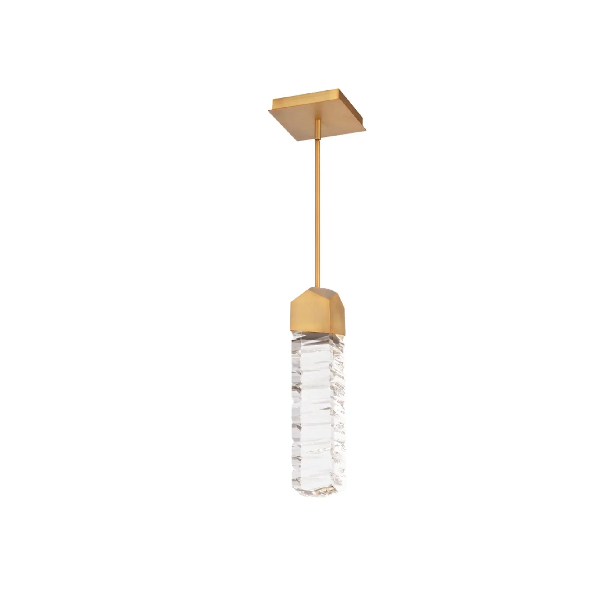 Juliet 15" LED Mini Pendant, Aged Brass Finish