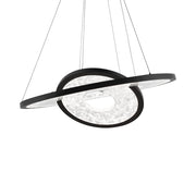 Jupiter 27" LED Chandelier, Black Finish