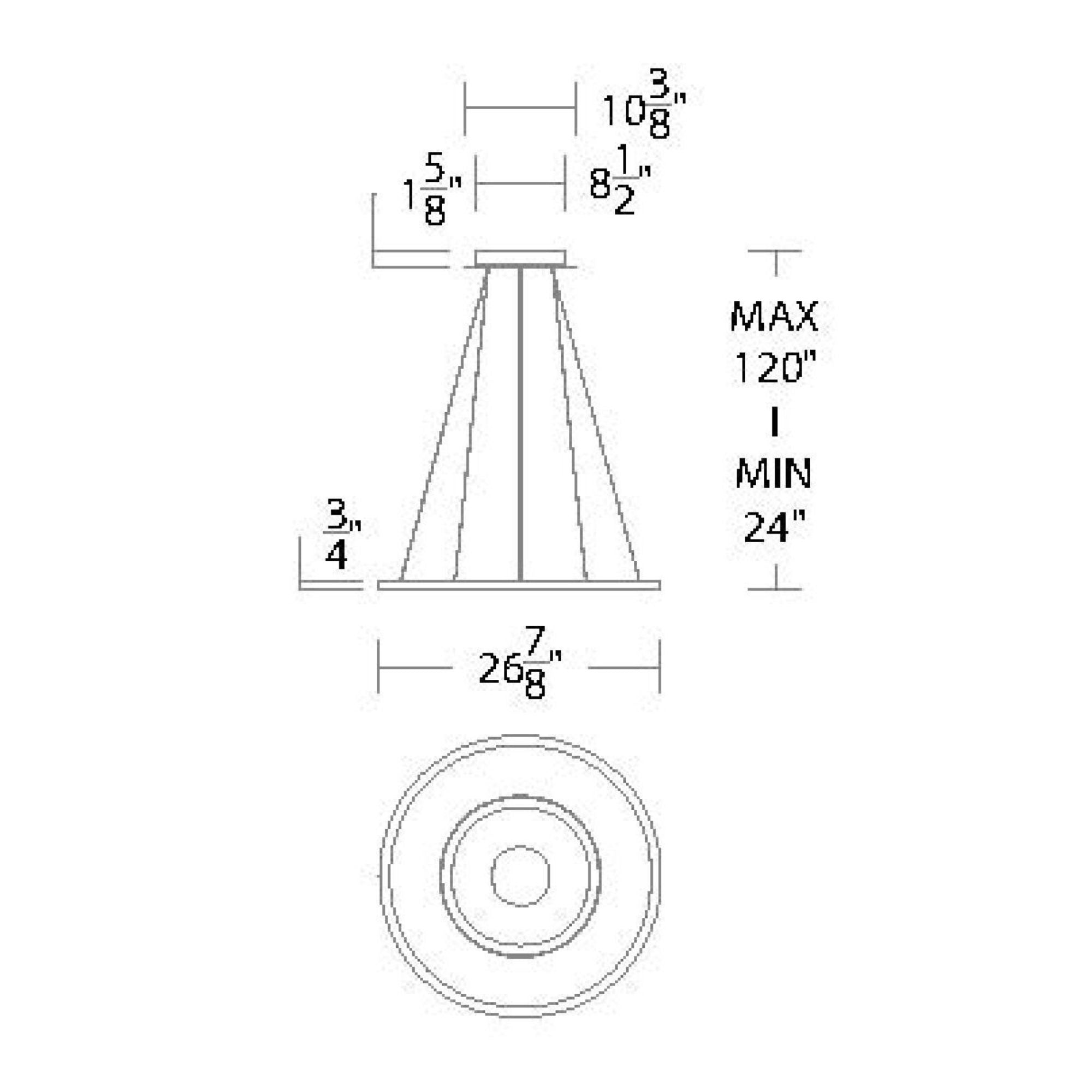 Jupiter 27" LED Chandelier, Black Finish