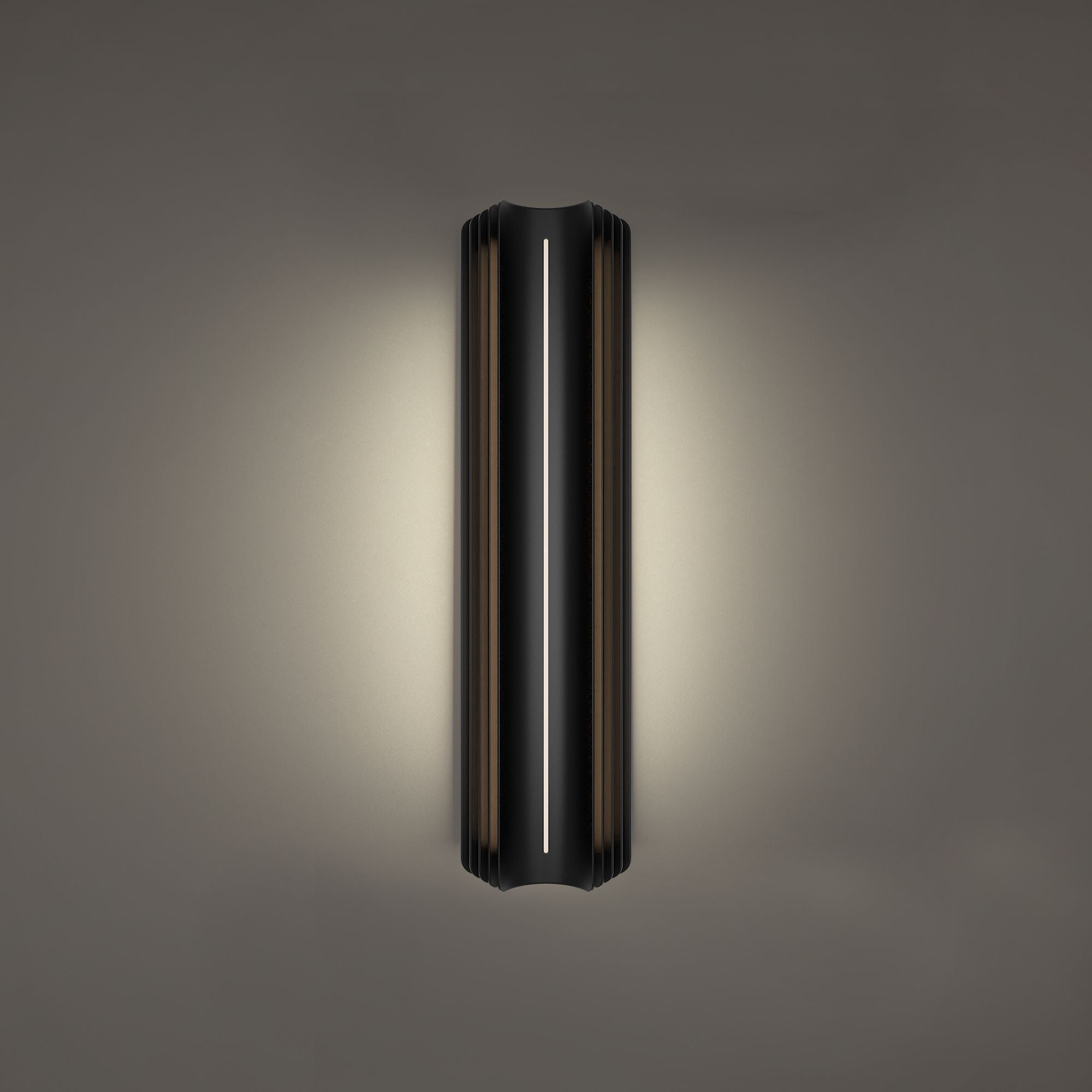 Kane 24" LED Outdoor Wall Sconce, Black Finish