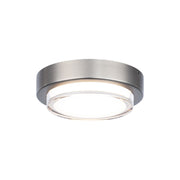 Kind 8" LED Flush Mount, 3CCT, Brushed Nickel Finish - Bees Lighting
