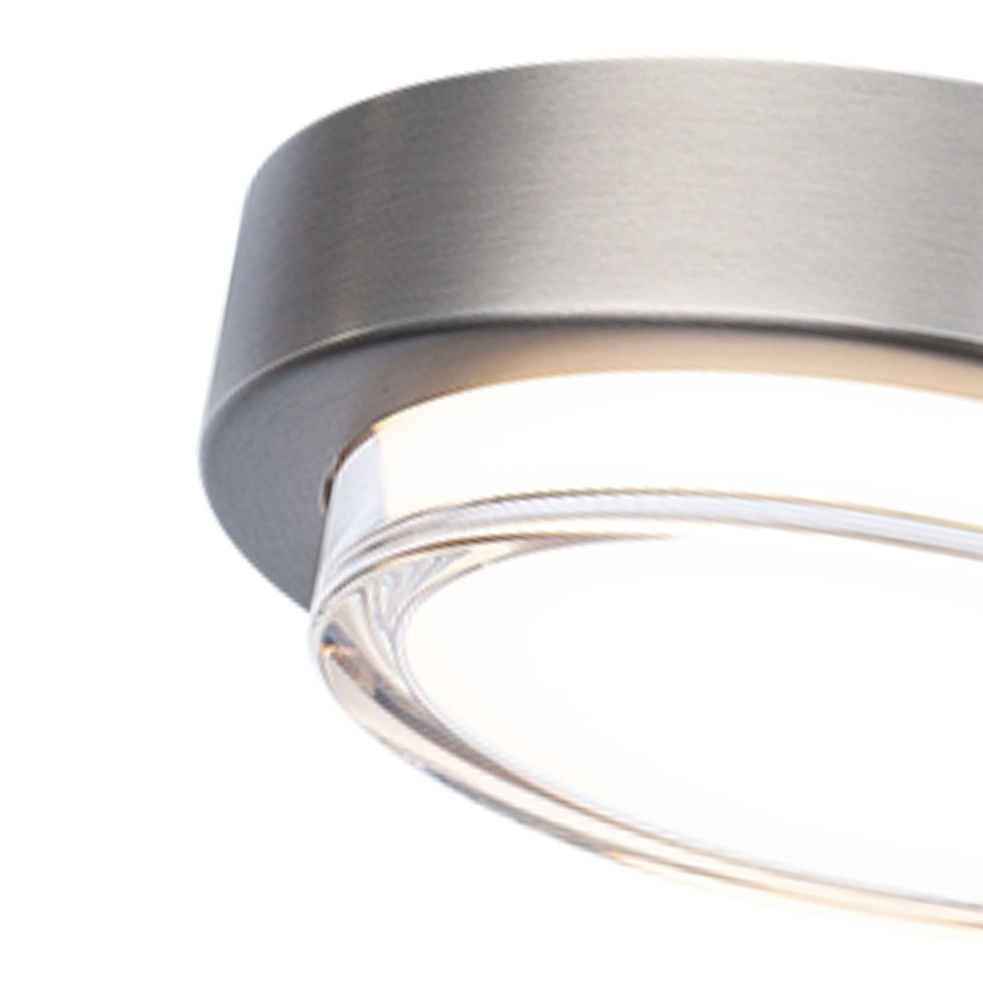 Kind 8" LED Flush Mount, 3CCT, Brushed Nickel Finish - Bees Lighting