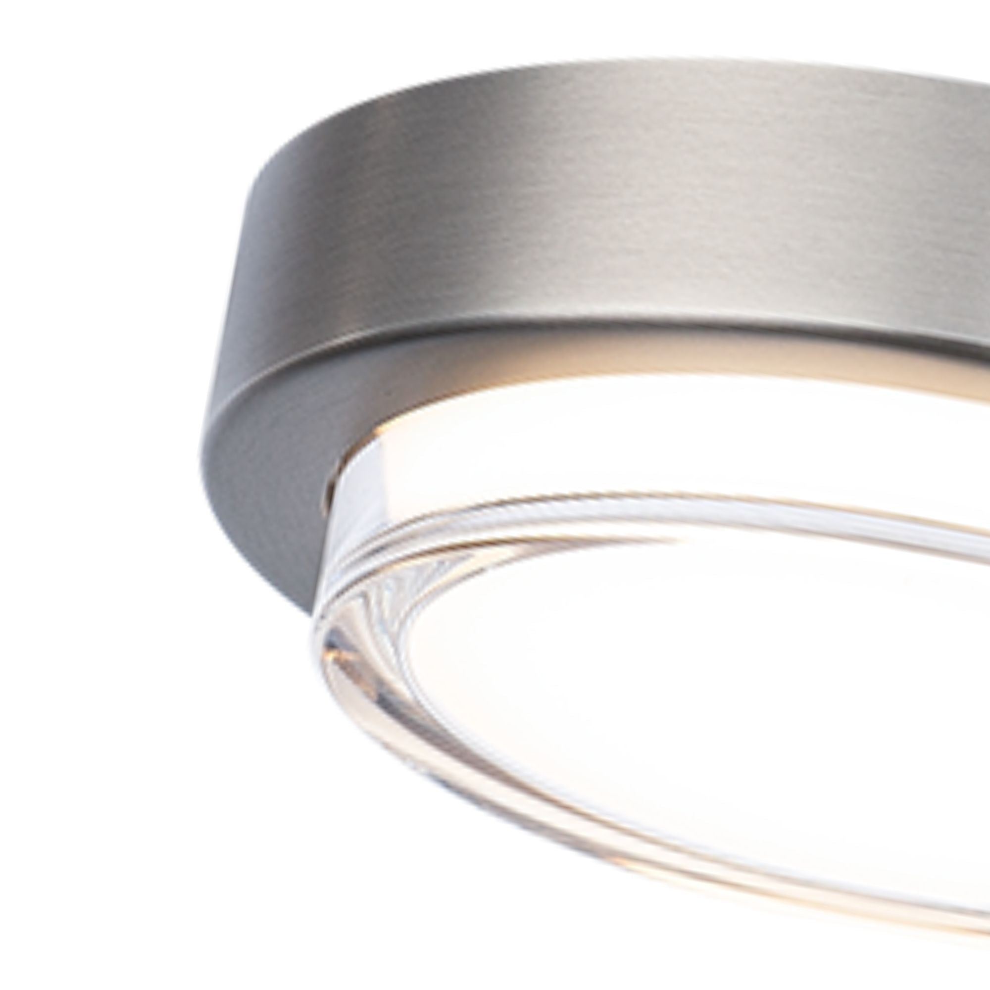 Kind 8" LED Flush Mount, 3CCT, Brushed Nickel Finish - Bees Lighting