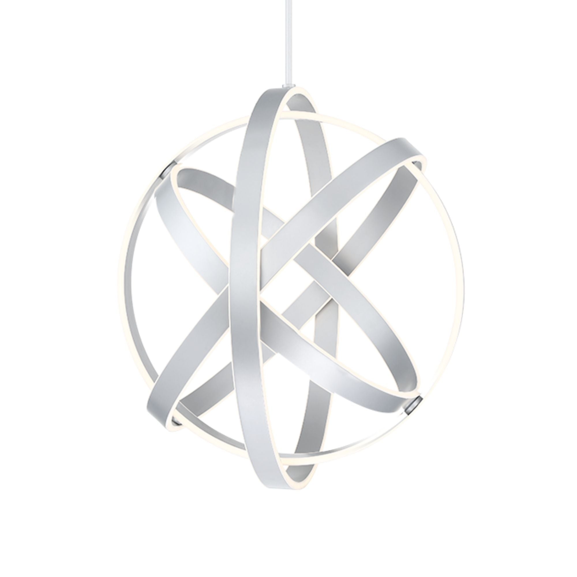 Kinetic 18" LED Chandelier, Titanium Finish