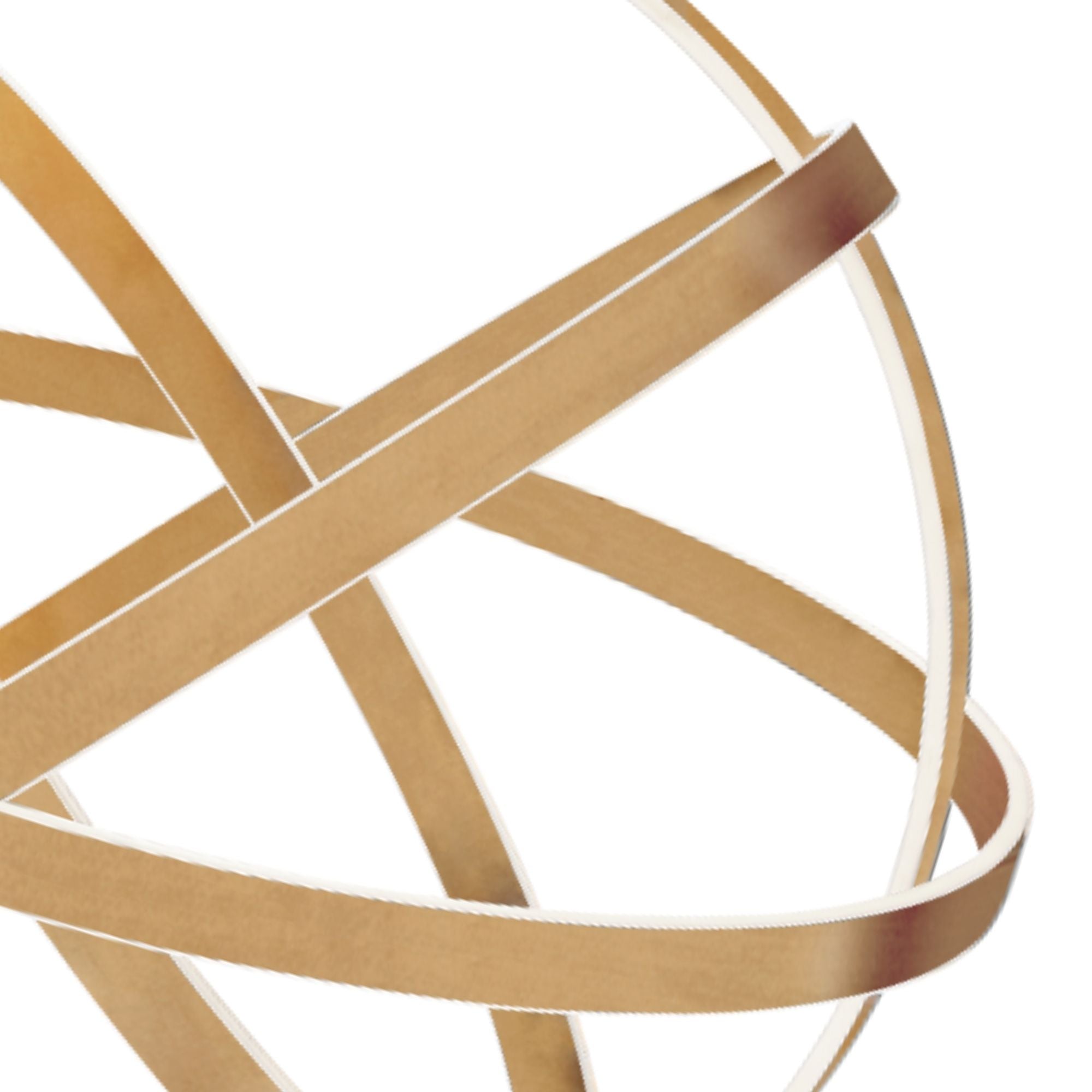Kinetic 28" LED Chandelier, Aged Brass Finish