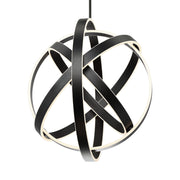 Kinetic 28" LED Chandelier, Black Finish