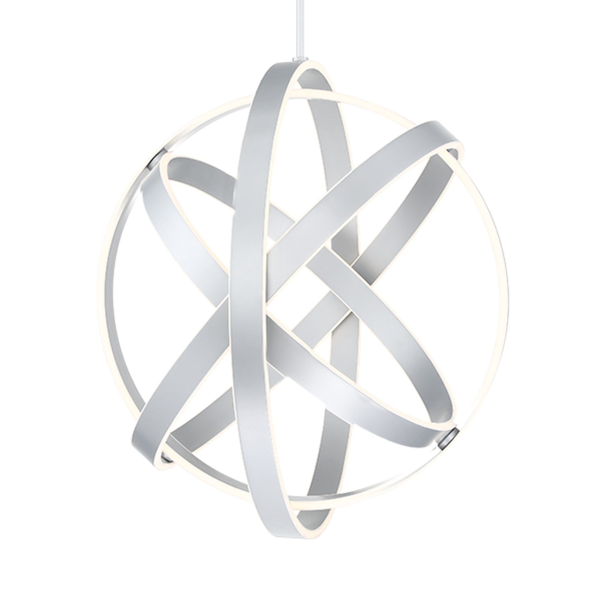 Kinetic 28" LED Chandelier, Titanium Finish