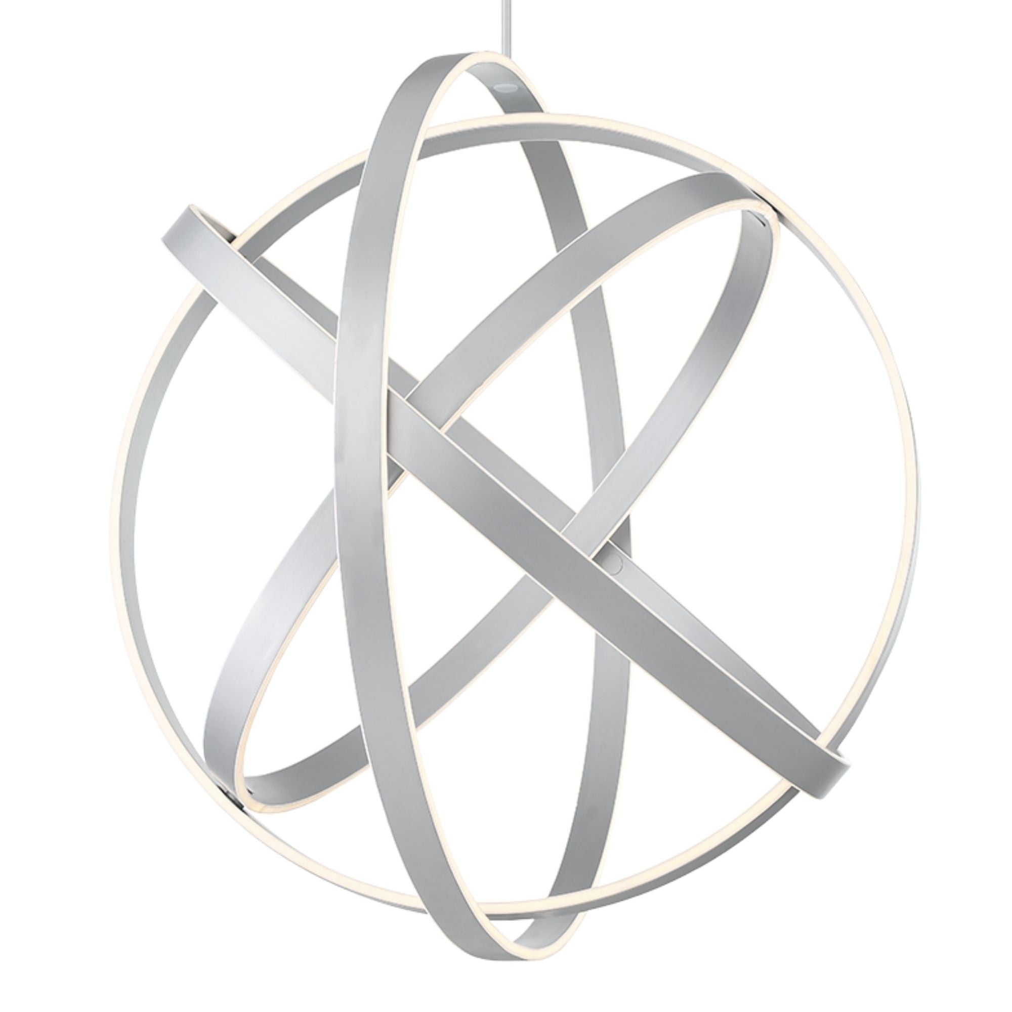 Kinetic 38" LED Chandelier, Titanium Finish