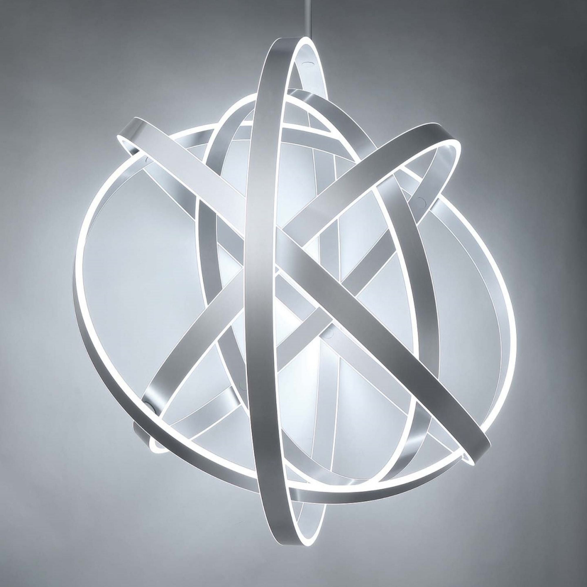 Kinetic 60" LED Chandelier, Titanium Finish