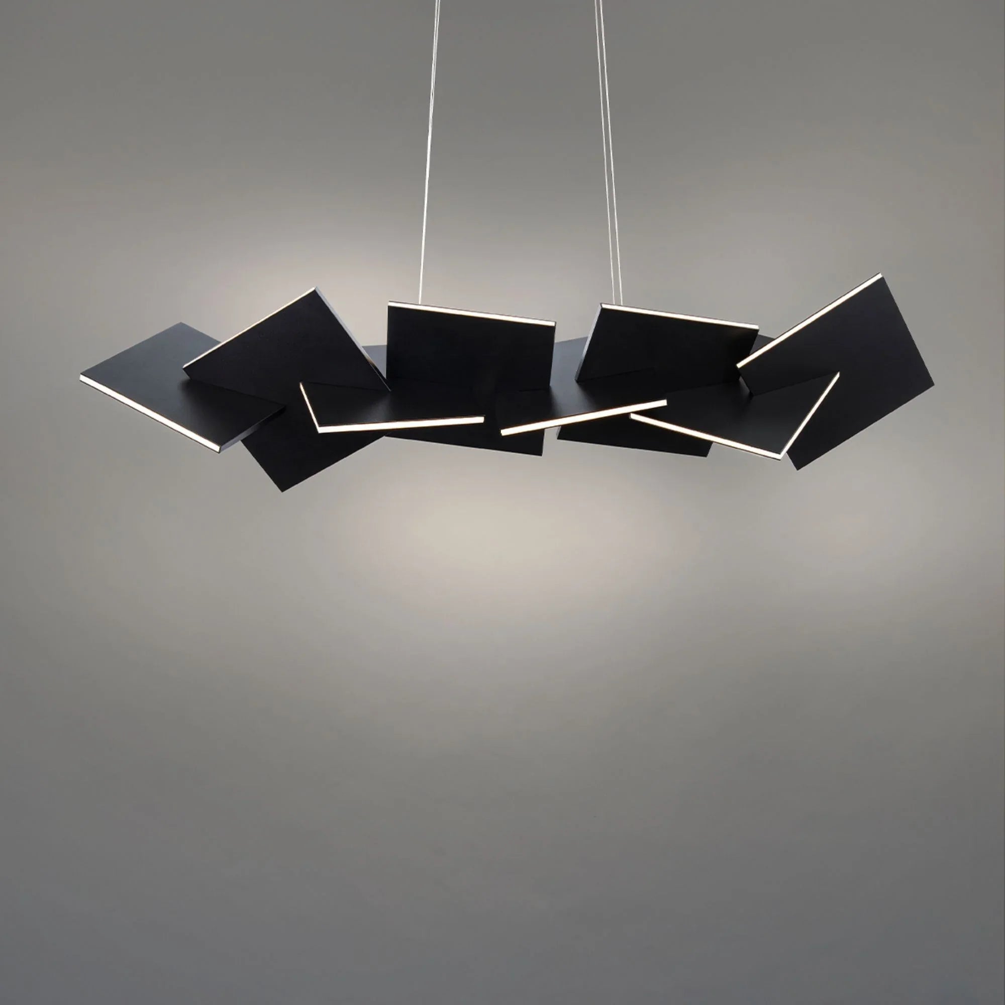 Konstrukt 48" LED Linear Pendant, Black Finish