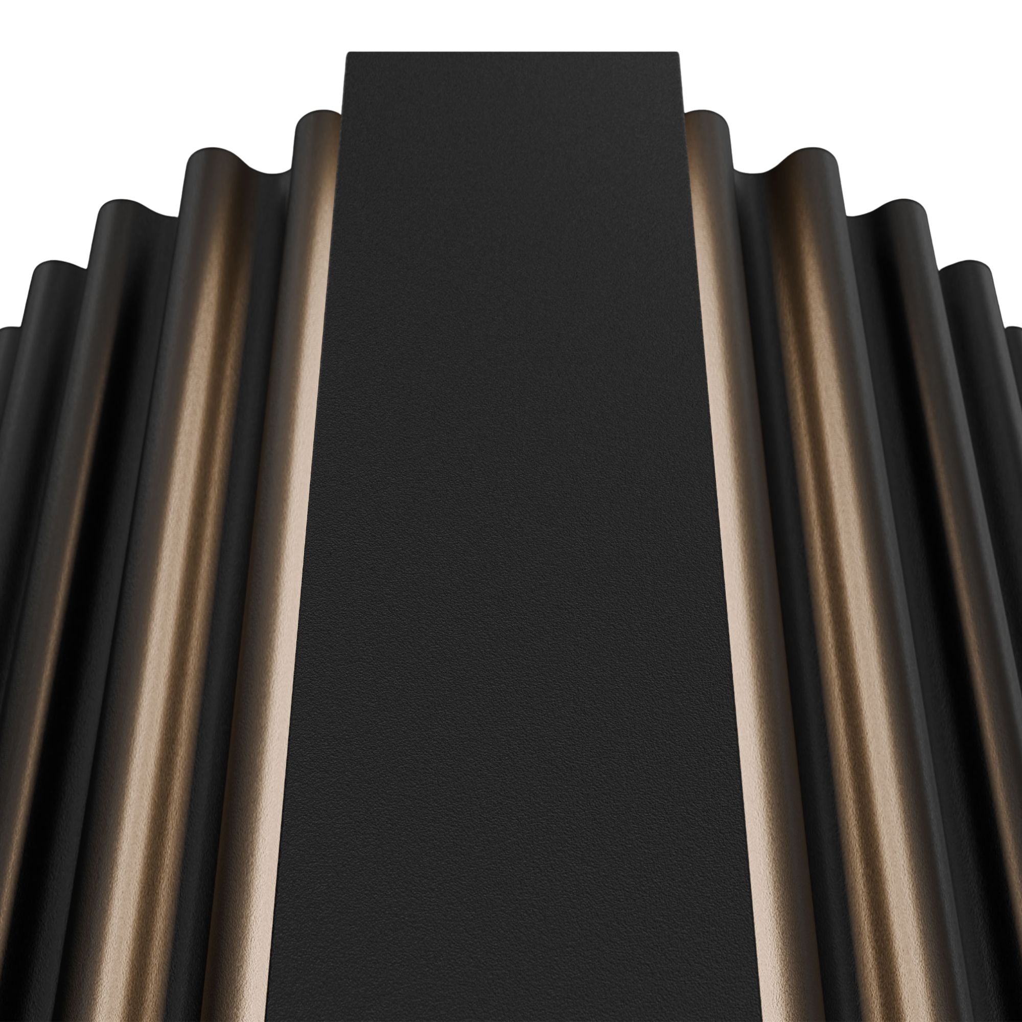 Krimp 60" LED Outdoor Wall Sconce, Black Finish