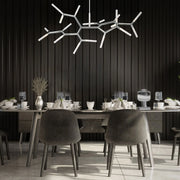 Modern Forms - Kryptonite 55" LED Linear Pendant, Polished Nickel Finish | Bees Lighting