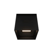 Modern Forms Kube 3.5 in. Outdoor Ceiling Light, Black with Glass Diffuser
