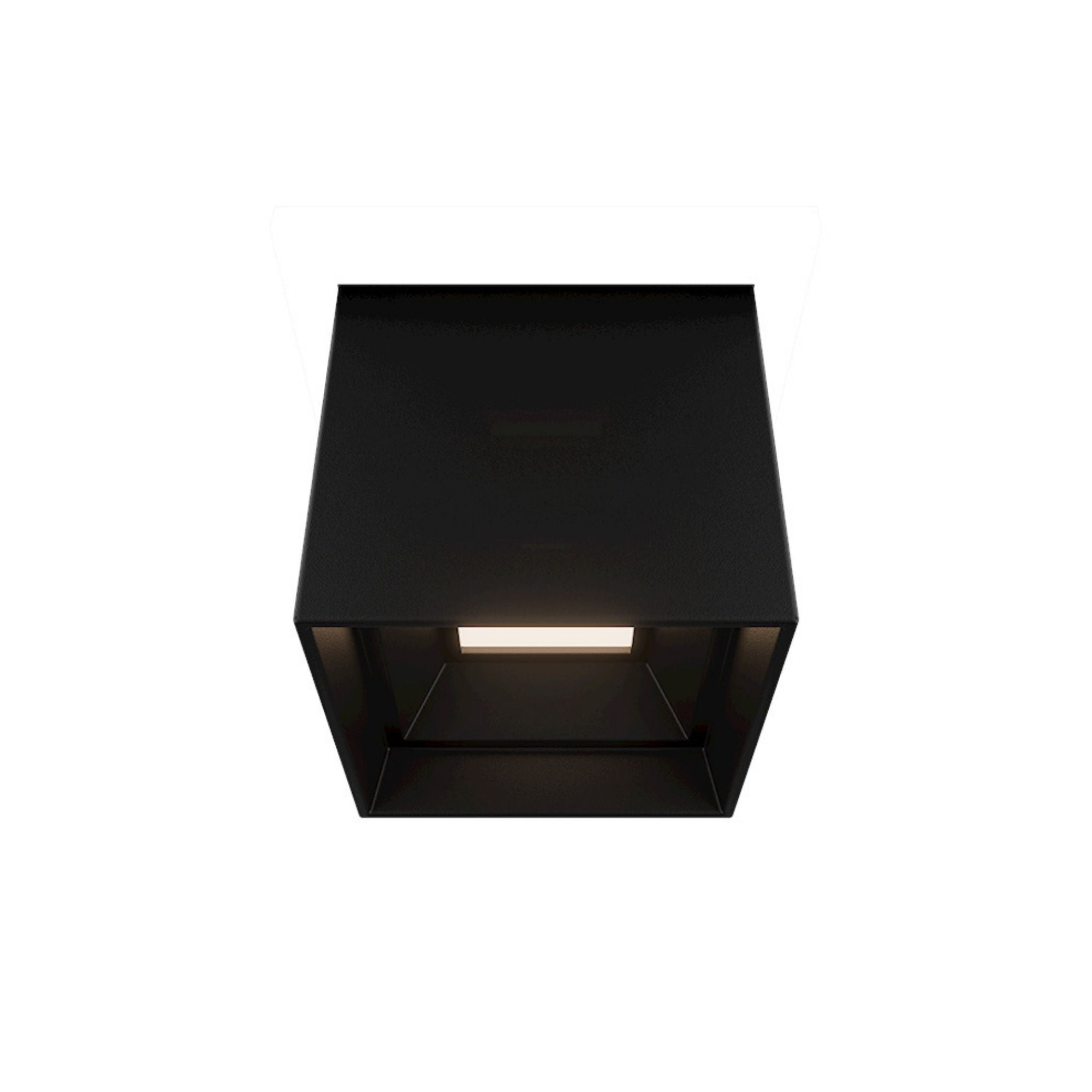Modern Forms Kube 4" LED Outdoor Flush Mount, 3CCT, Black Finish