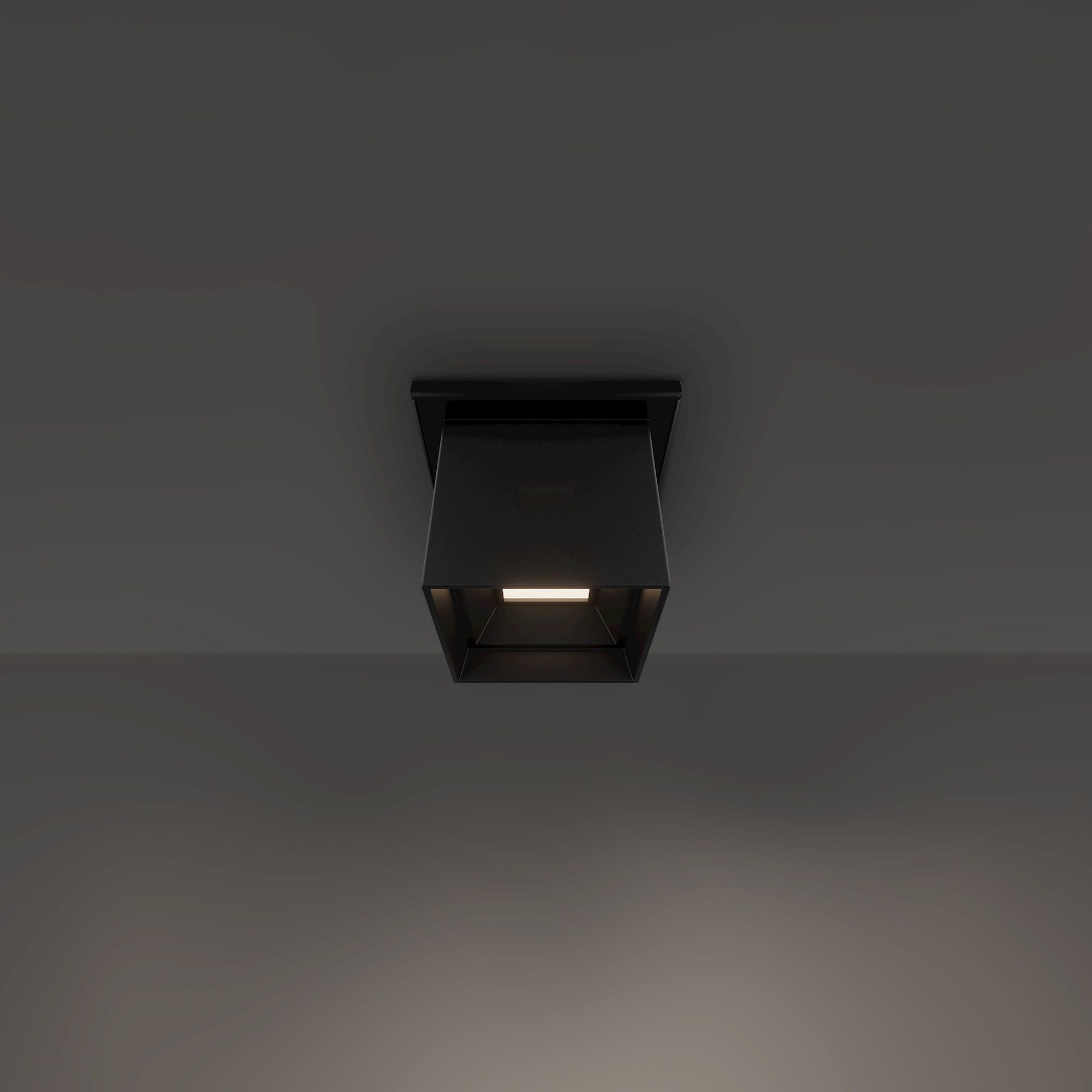 Modern Forms Kube 4" LED Outdoor Flush Mount, 3CCT, Black Finish