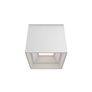 Modern Forms Kube 3.5" Outdoor Ceiling Light, White with Glass Diffuser