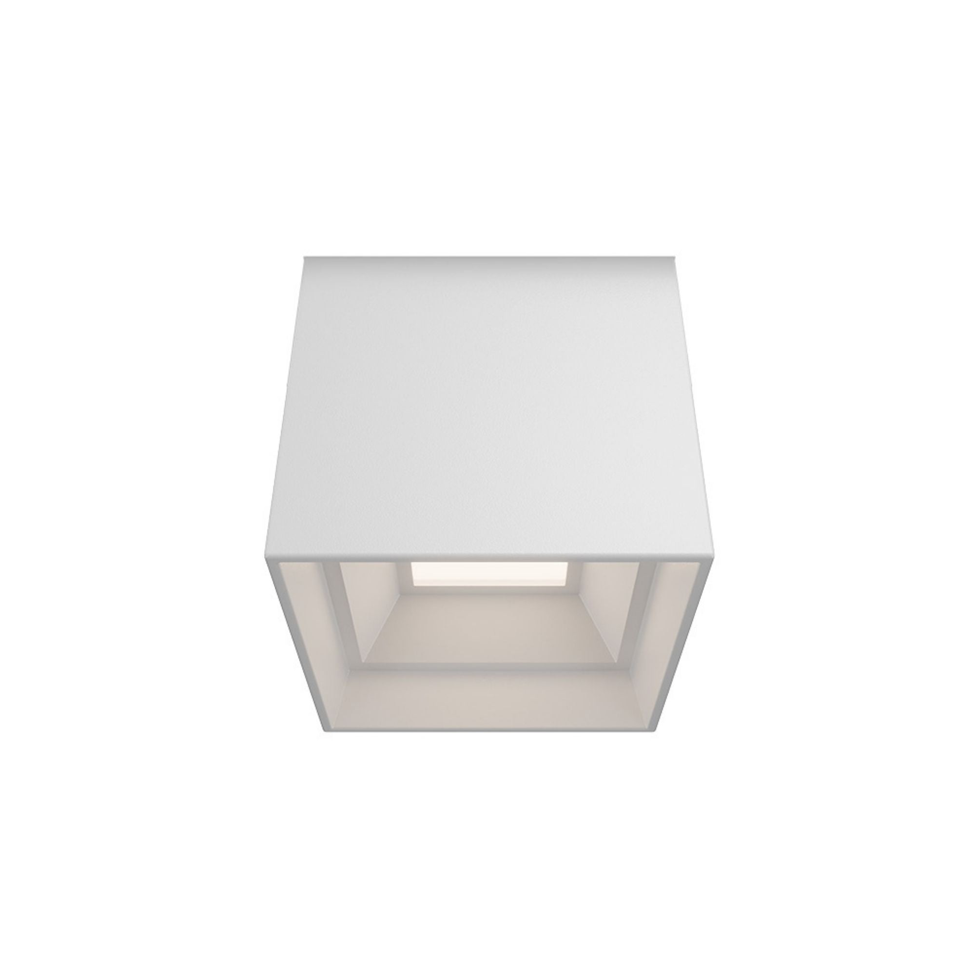 Modern Forms Kube 4" LED Outdoor Flush Mount, 3CCT, White Finish