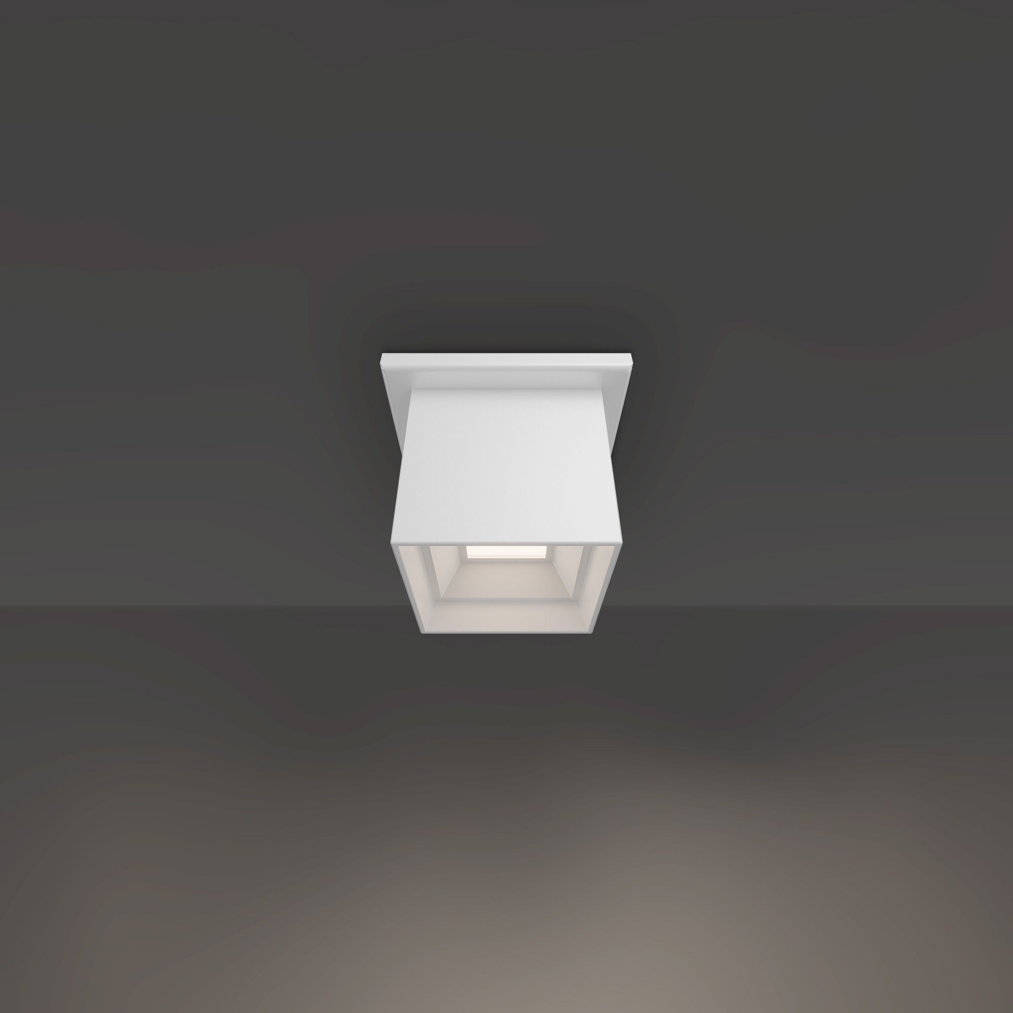 Modern Forms Kube 4" LED Outdoor Flush Mount, 3CCT, White Finish