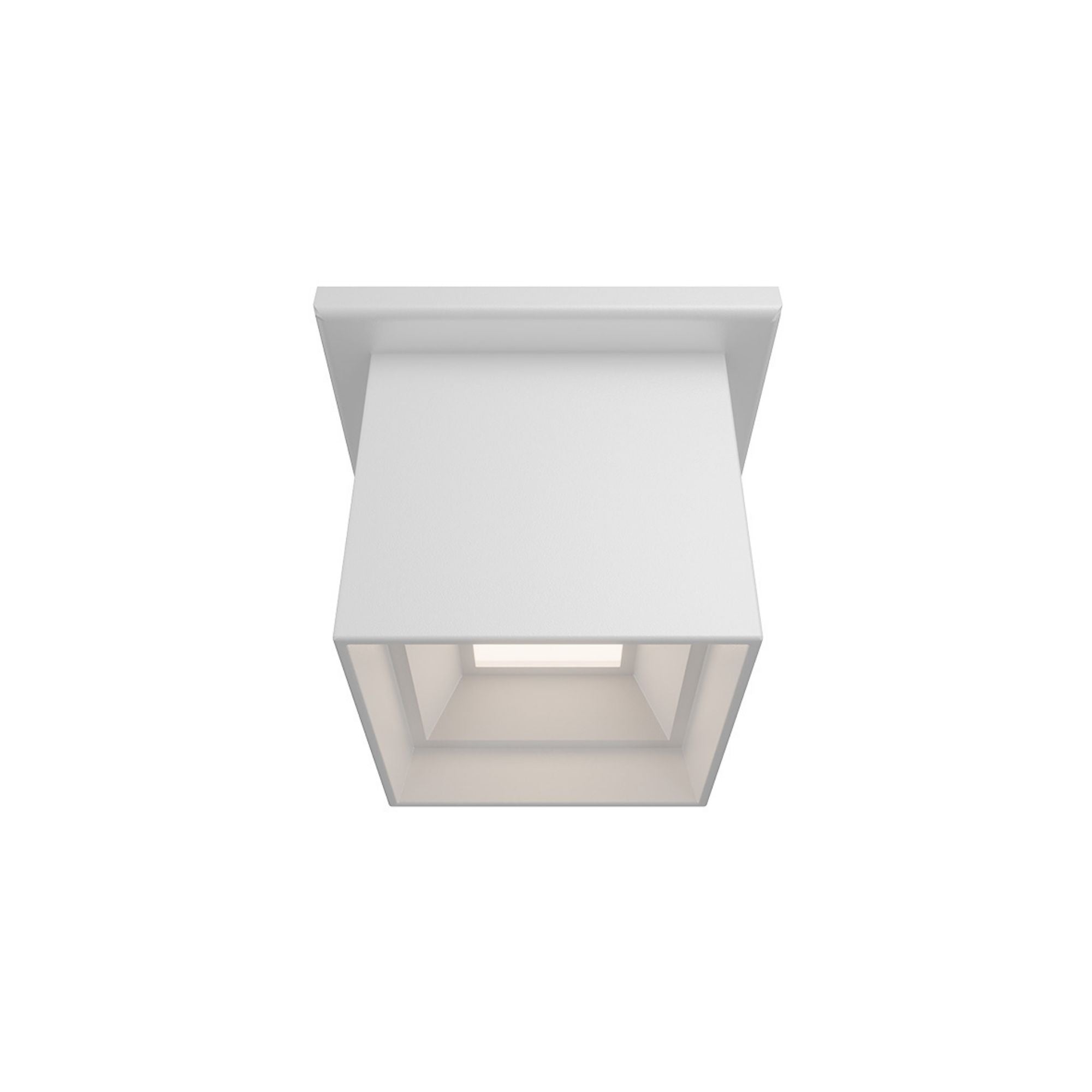 Modern Forms Kube 3.5" Outdoor Ceiling Light, White with Glass Diffuser