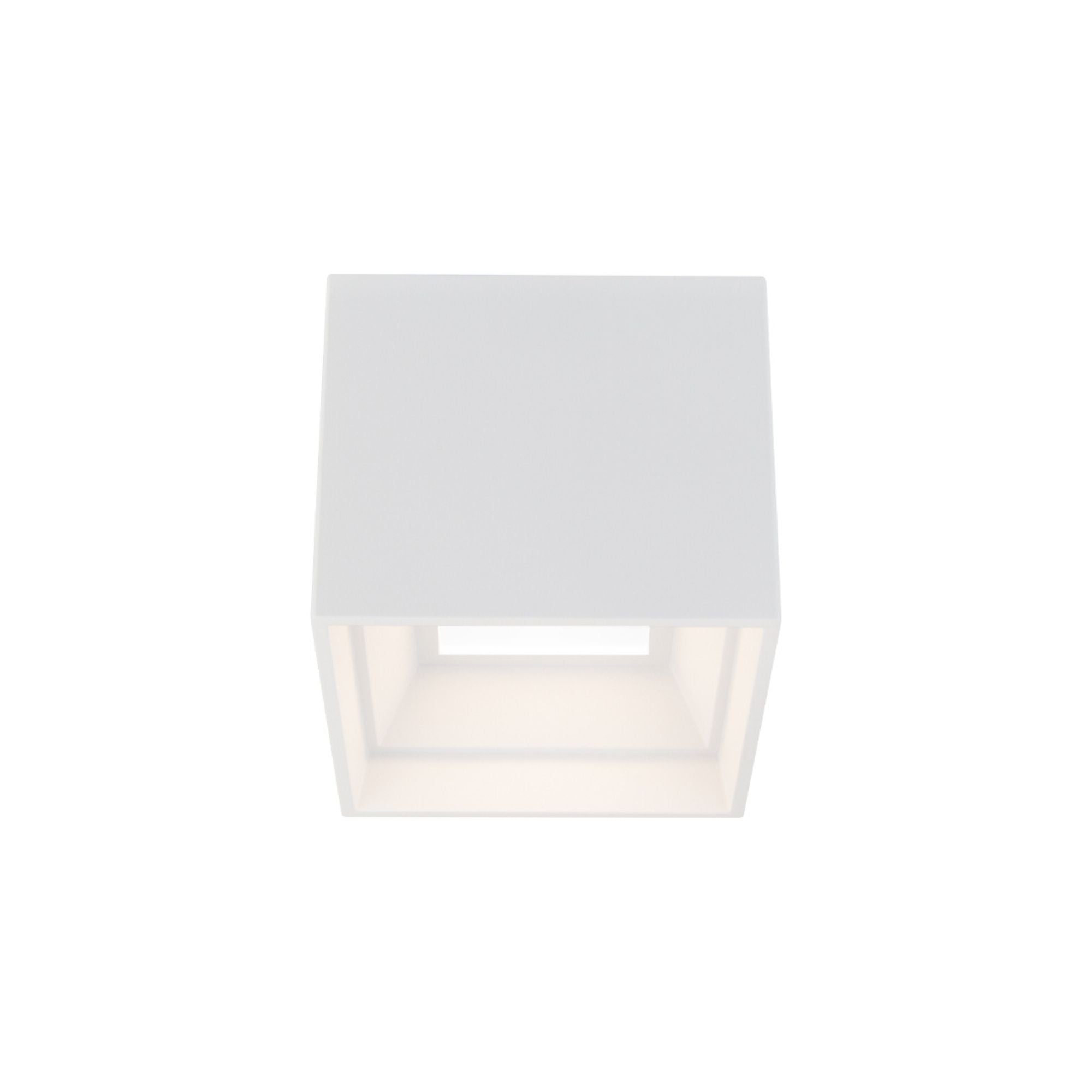 Kube 5" LED Outdoor Flush Mount, 3000K, White Finish