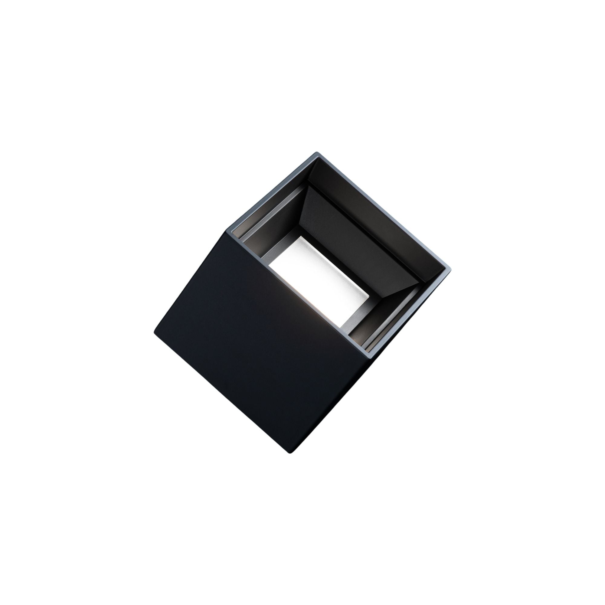 Kube 5" LED Outdoor Flush Mount, 3500K, Black Finish