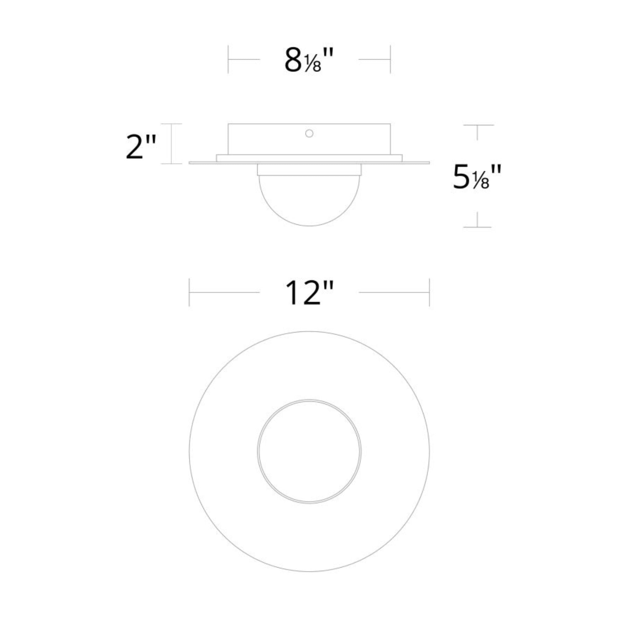 Landed 12" LED Flush Mount, Aged Brass Finish