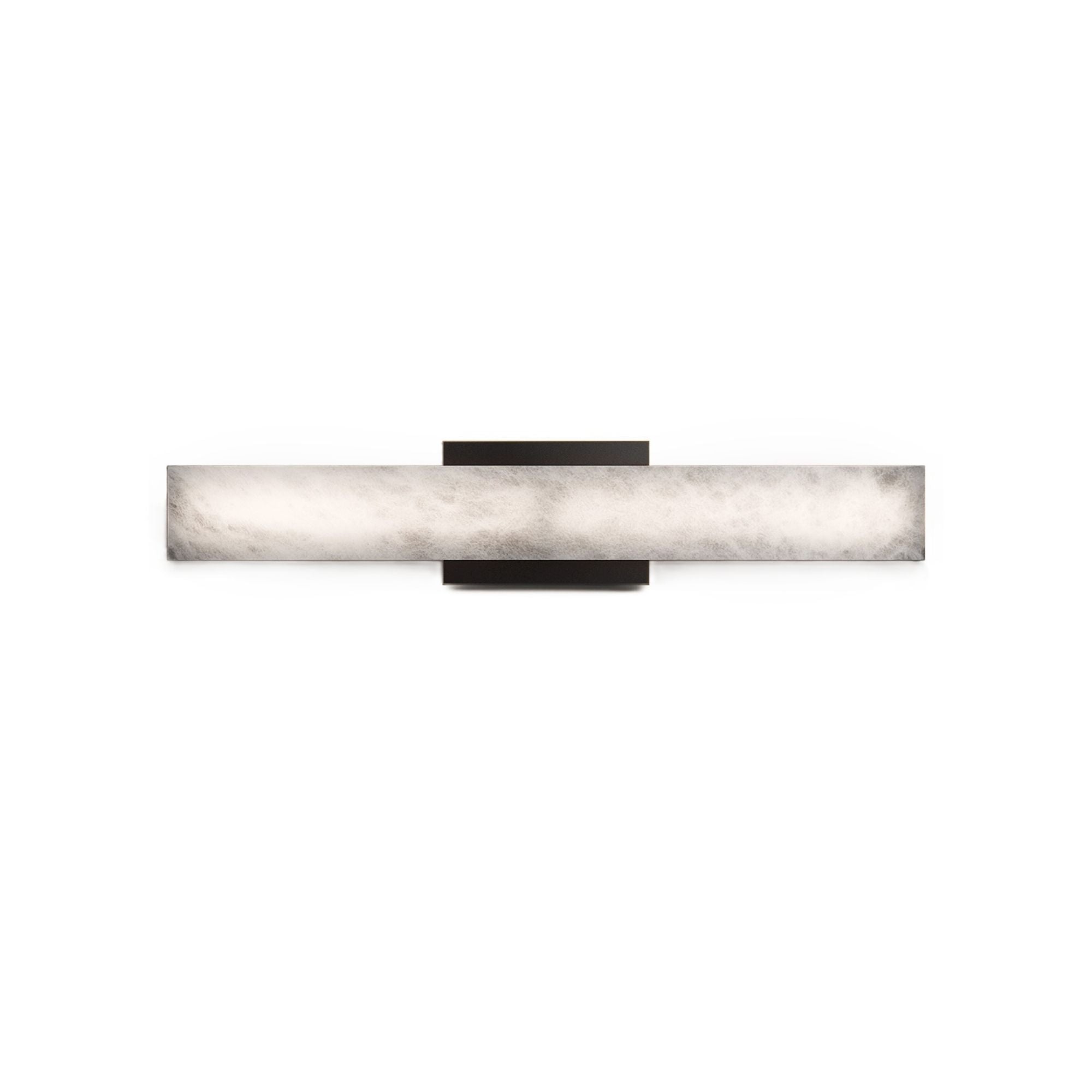 Modern Forms Lanza 20 in. Bathroom Vanity Light, Black with Alabaster Shade