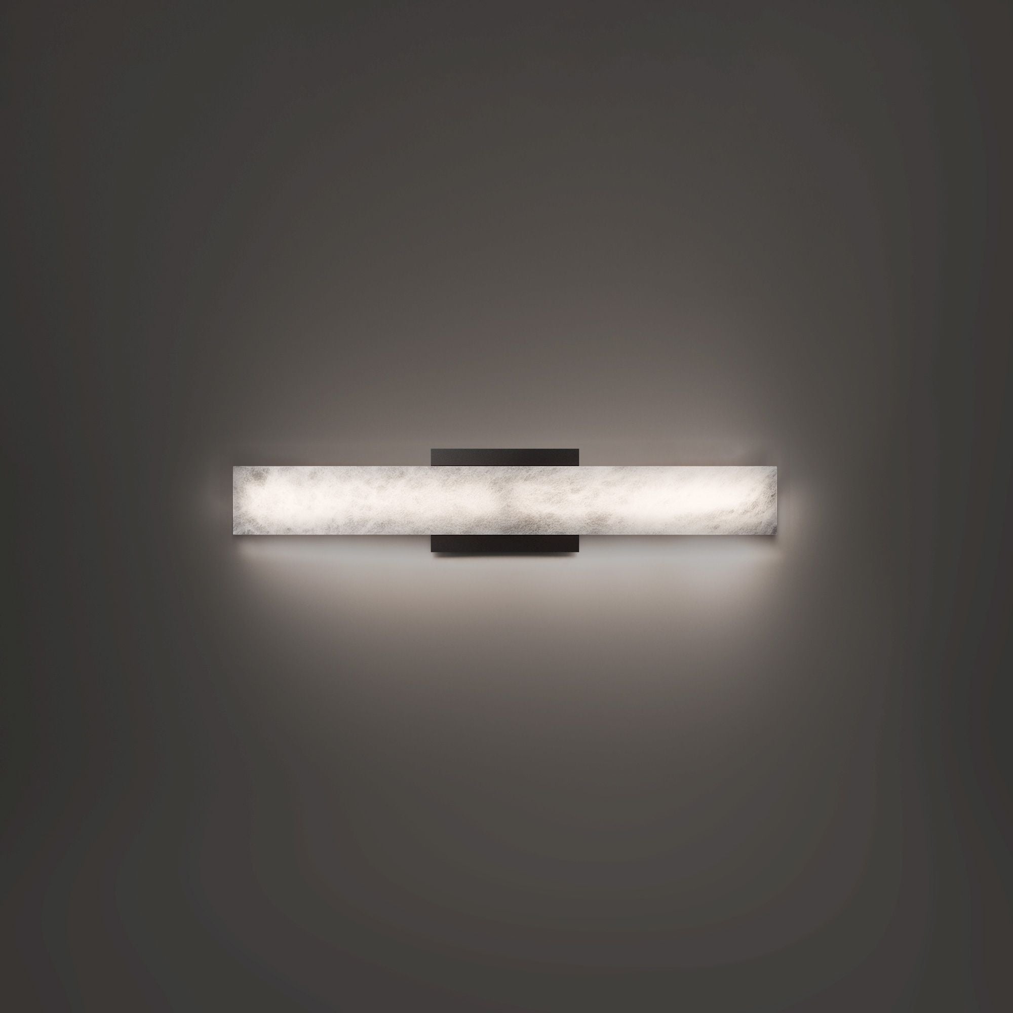 Modern Forms Lanza 20 in. Bathroom Vanity Light, Black with Alabaster Shade