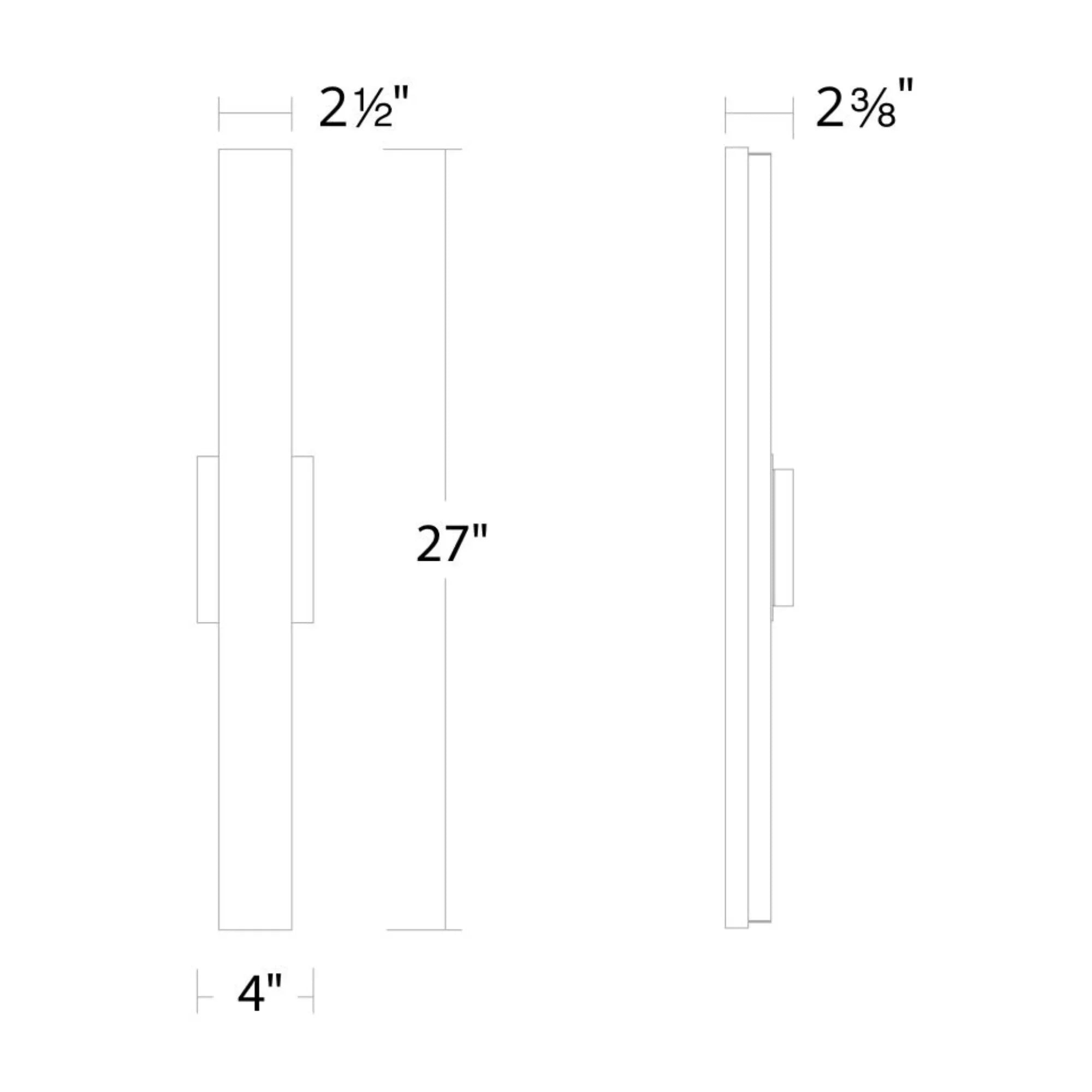 Modern Forms - Lanza 27" LED Bath Vanity, Aged Brass Finish | Bees Lighting