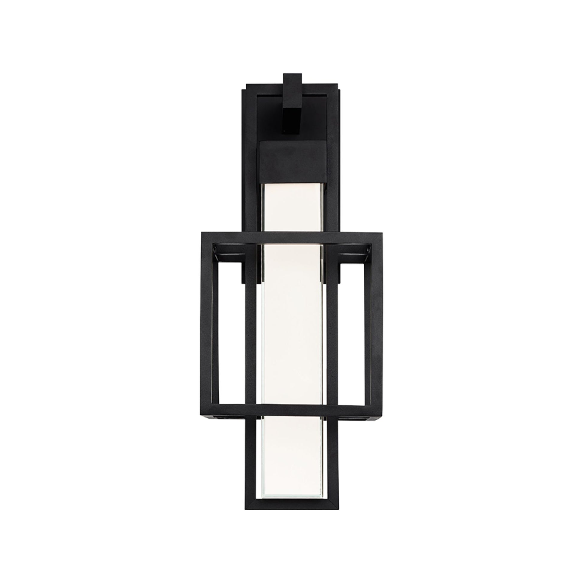 Logic 16" LED Outdoor Wall Sconce, Black Finish - Bees Lighting