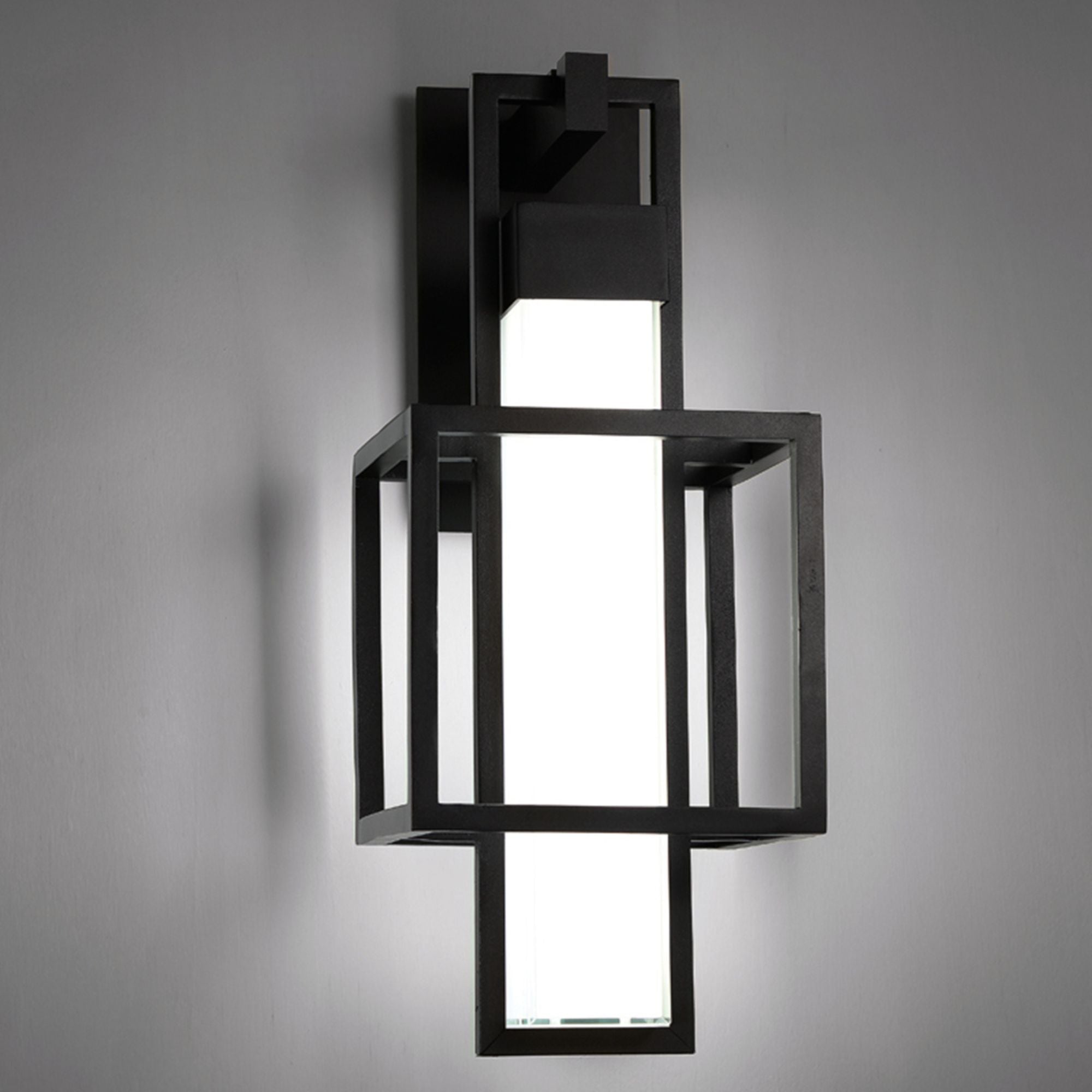 Logic 23" LED Outdoor Wall Sconce, Black Finish - Bees Lighting