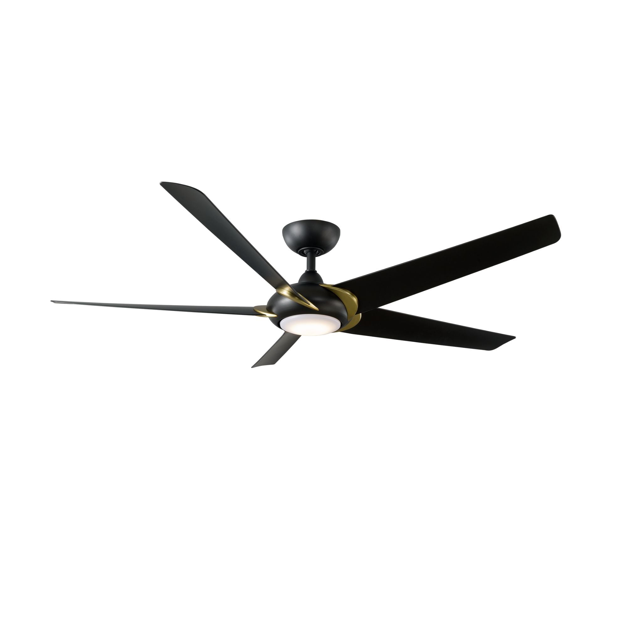 Lucid 62" LED Smart Outdoor Ceiling Fan, Matte Black