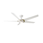 Lucid 62" LED Smart Outdoor Ceiling Fan, Matte White