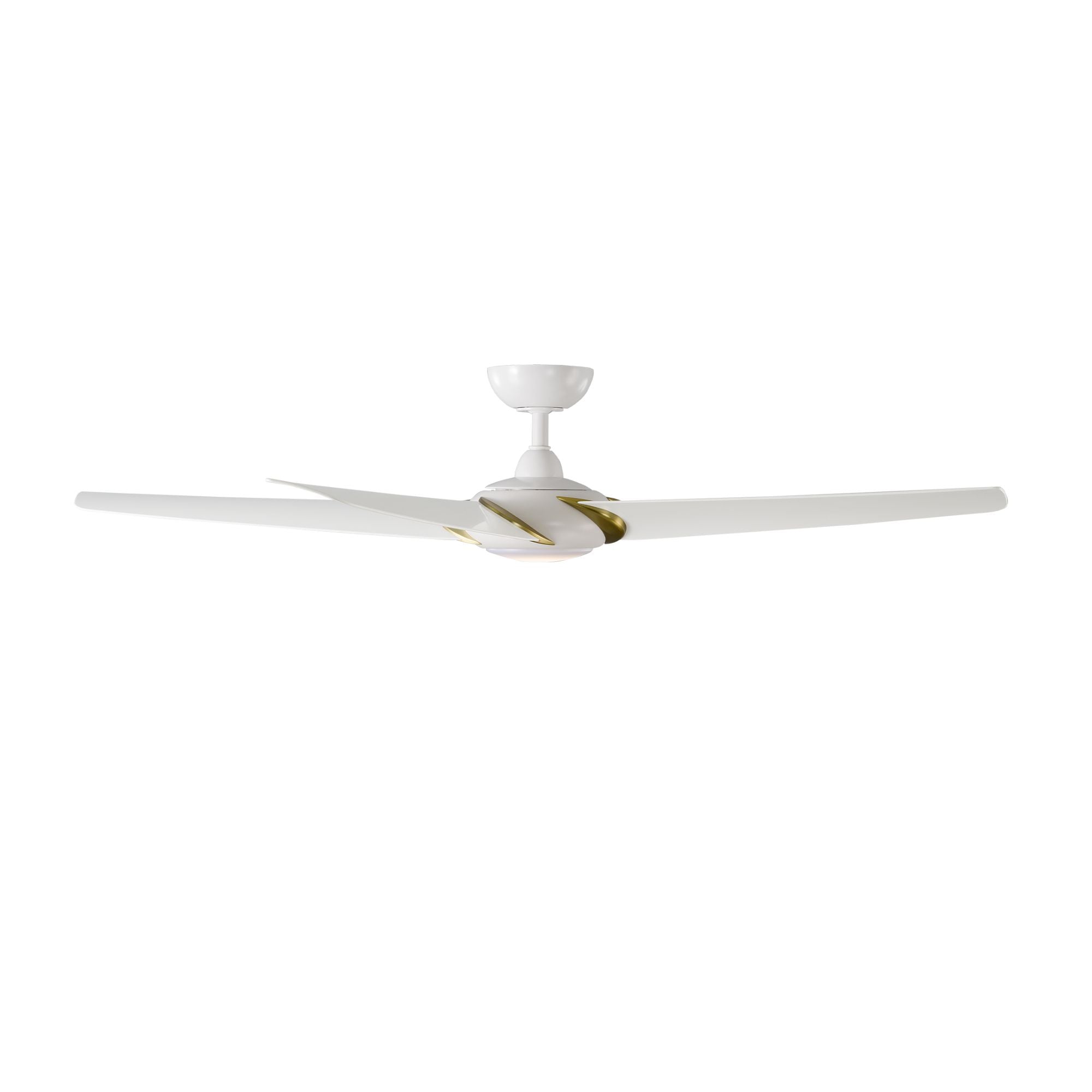 Lucid 62" LED Smart Outdoor Ceiling Fan, Matte White