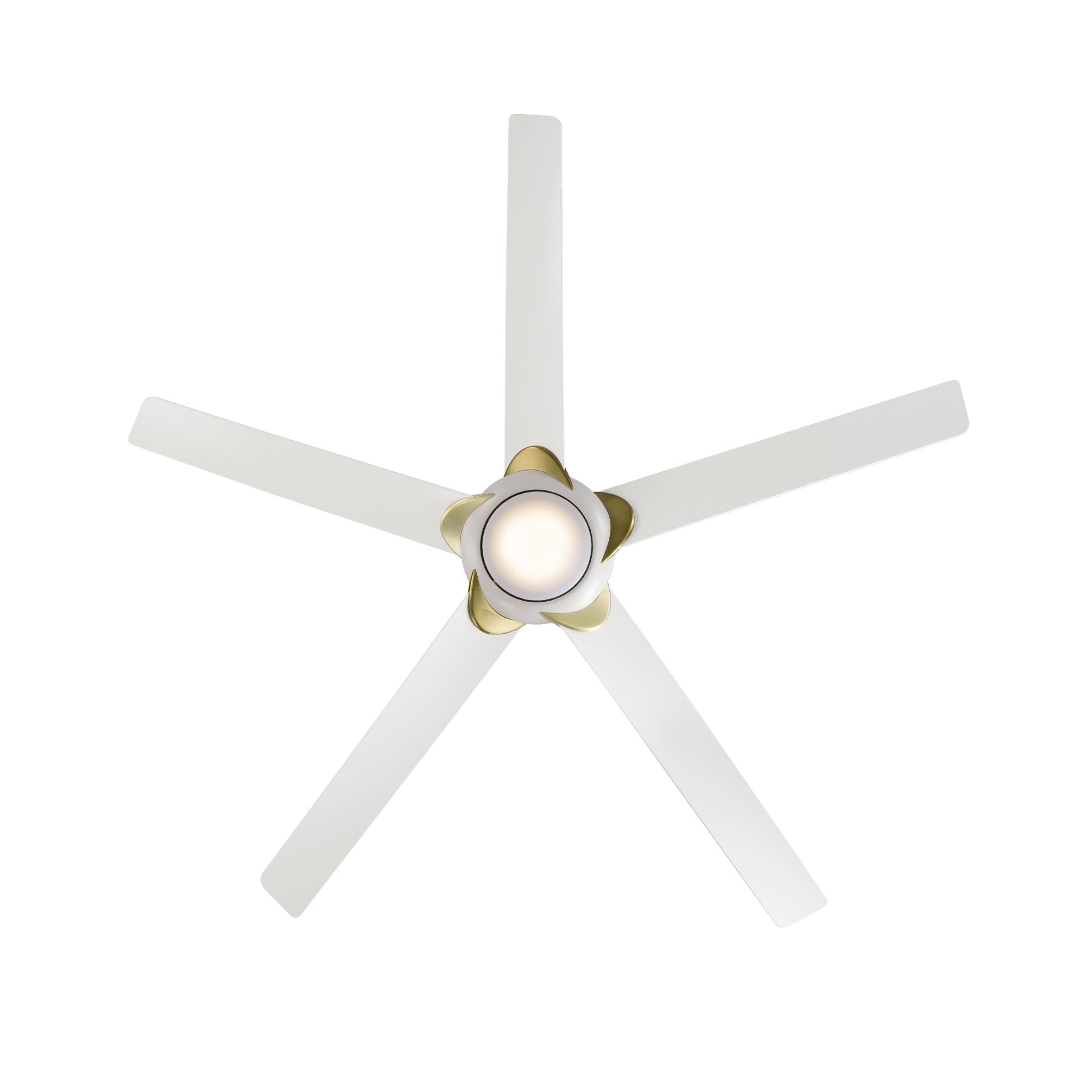 Lucid 62" LED Smart Outdoor Ceiling Fan, Matte White