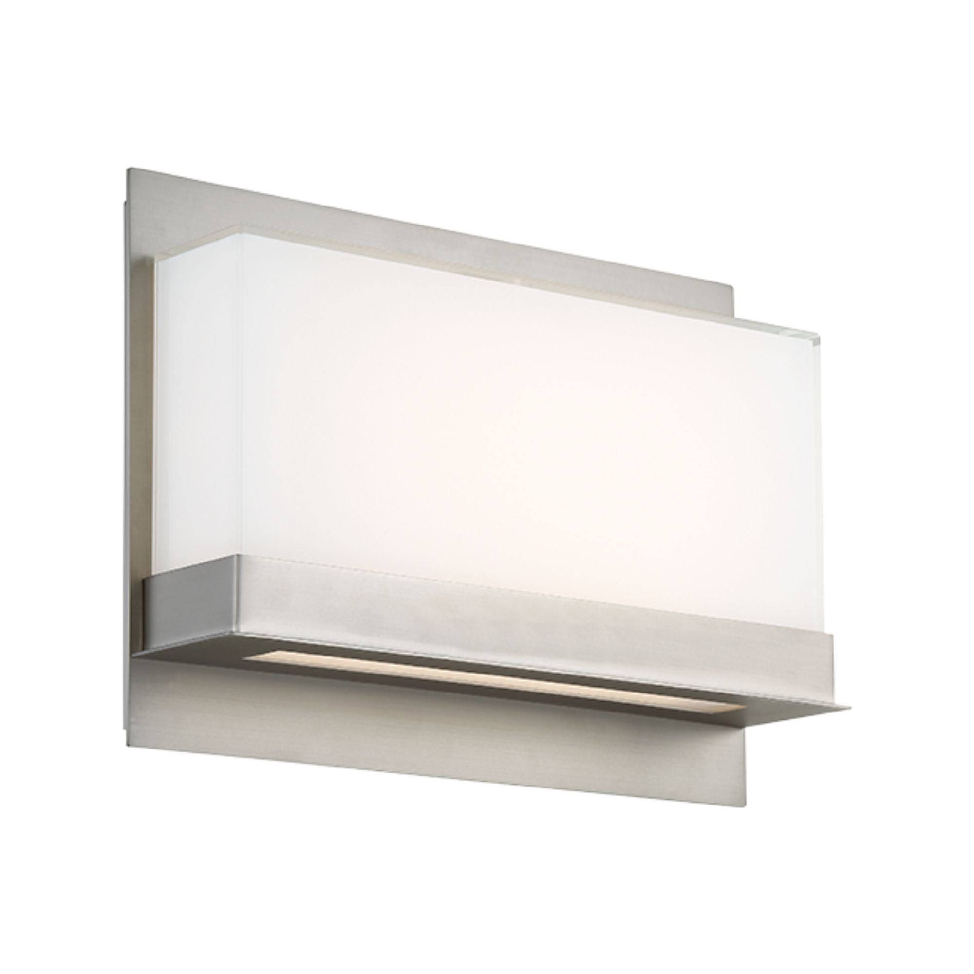 Lumnos 16" LED Wall Sconce, Satin Nickel Finish