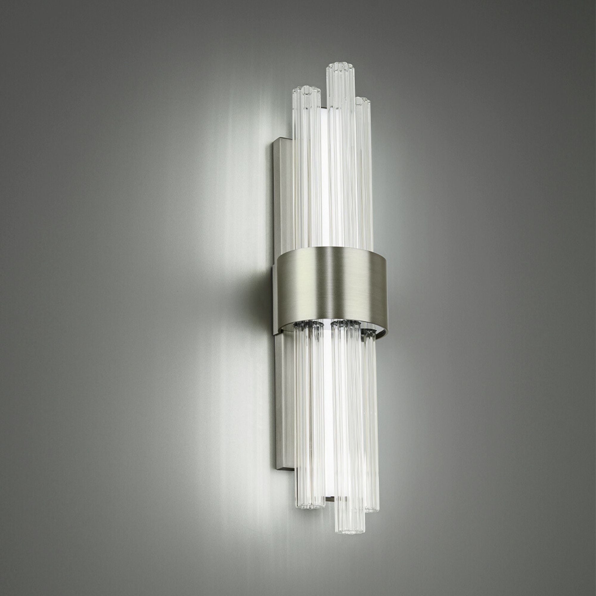 Luzerne 18" LED Wall Light, Brushed Nickel Finish