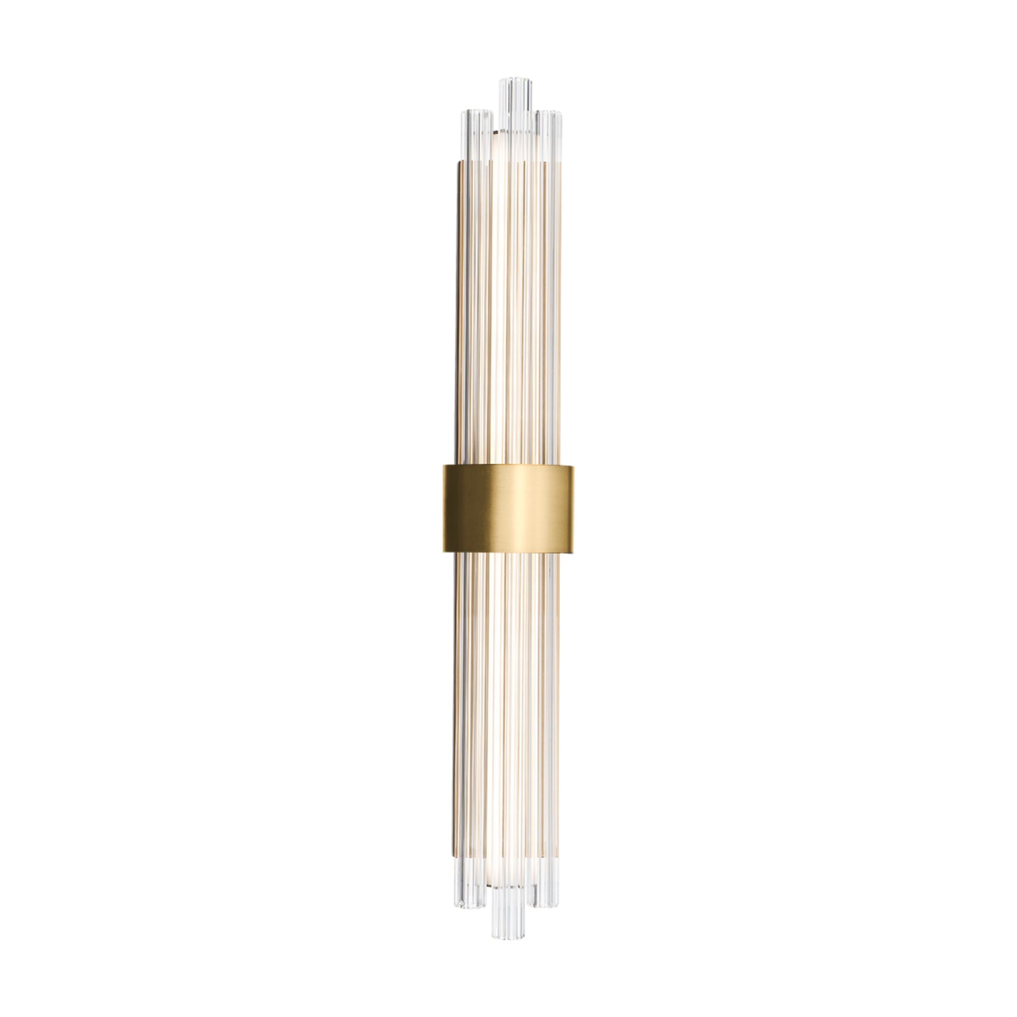 Luzerne 28" LED Bath Light, Aged Brass Finish