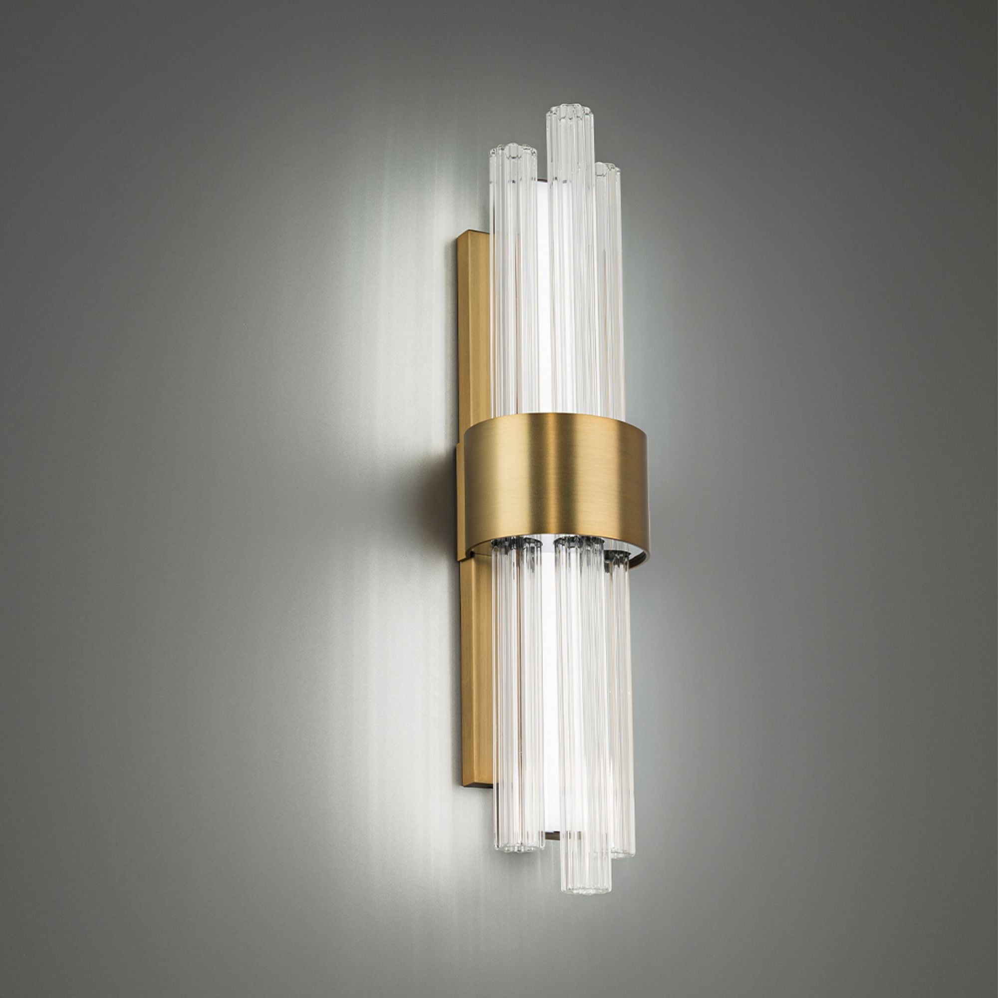 Luzerne 28" LED Bath Light, Aged Brass Finish