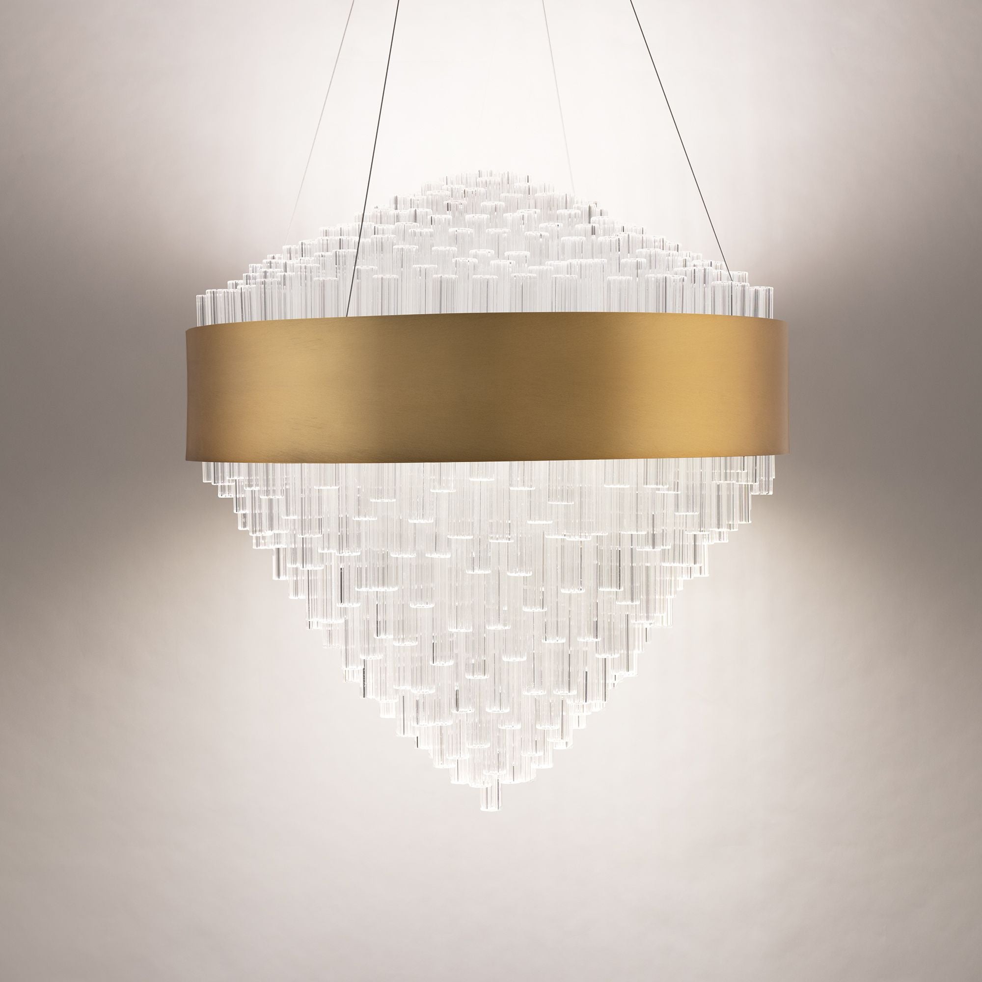 Luzerne 26" LED Pendant, Aged Brass Finish
