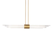 Luzerne 56" LED Linear Pendant, Aged Brass Finish